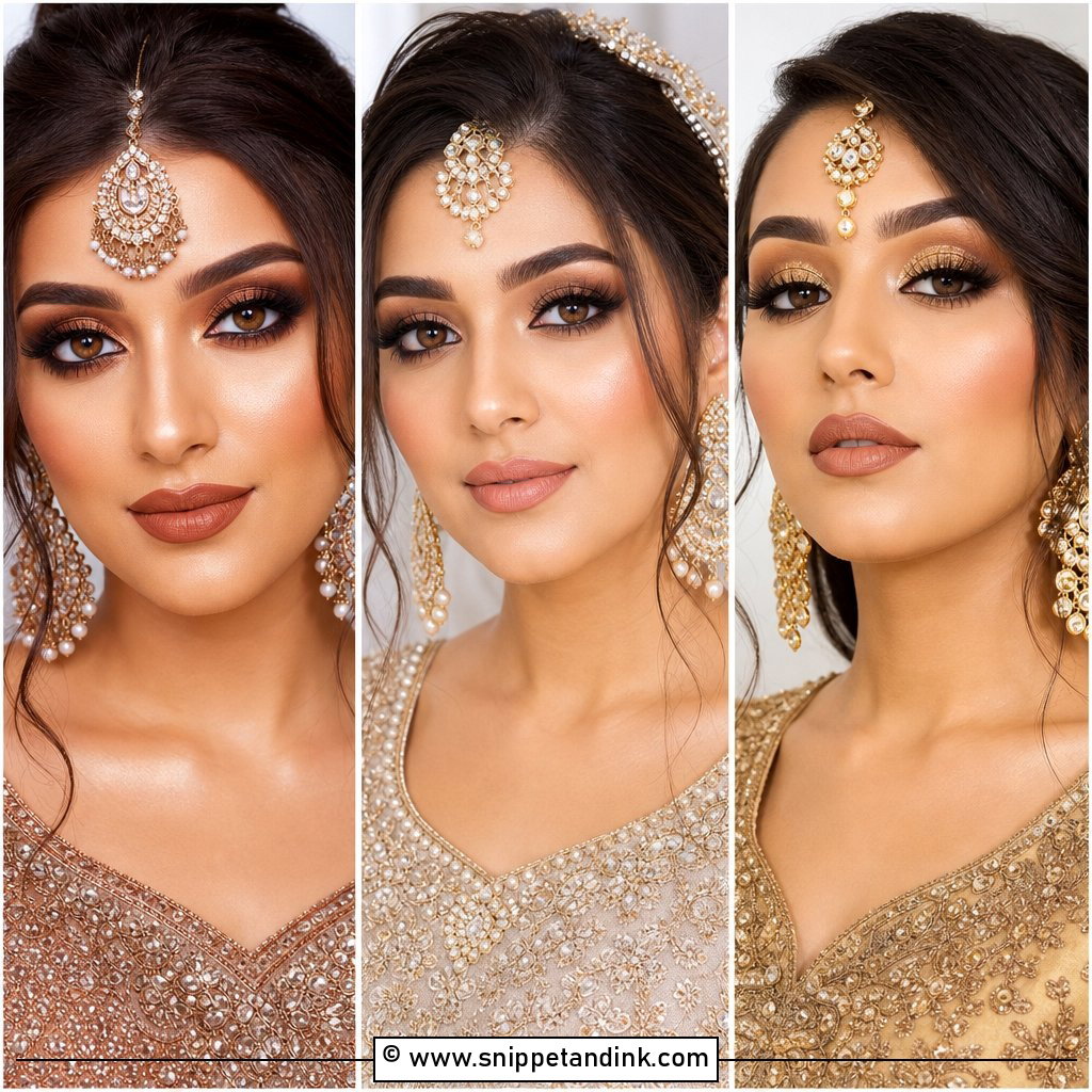 20 Glam Wedding Makeup for Brown Eyes to Make Them Pop