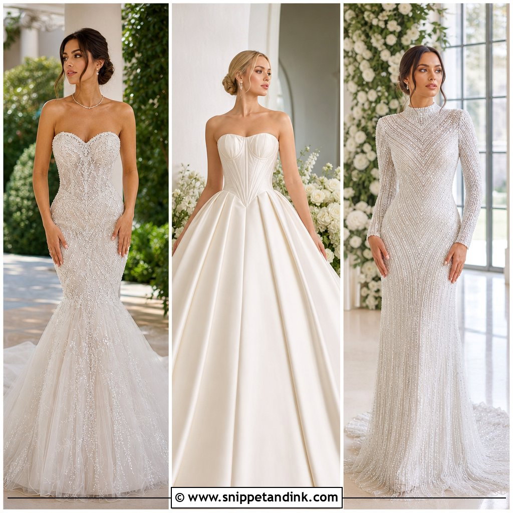 20 Glamorous Wedding Dress Ideas for a Luxe Bridal Look