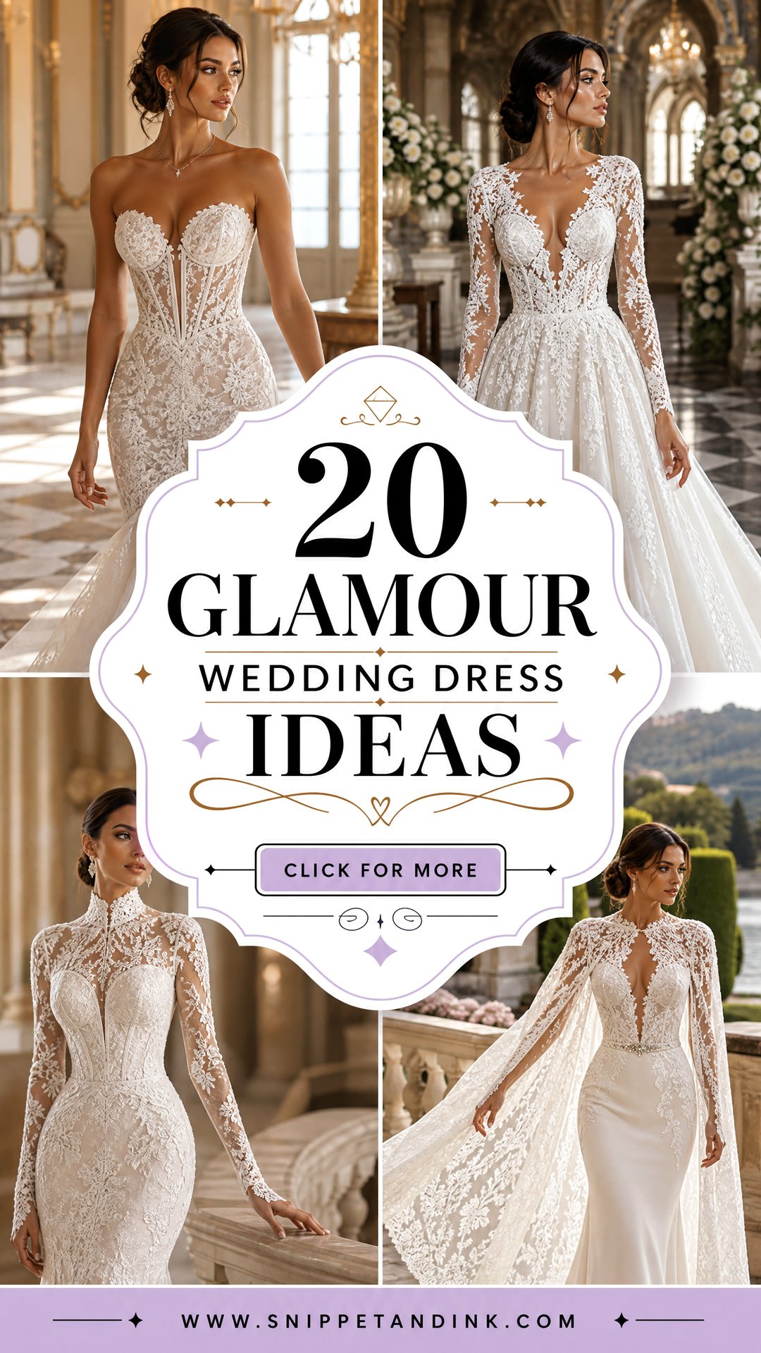 20 Glamour Wedding Dress Ideas for a Luxe Bridal Moment - 20 Glamour Wedding Dress Ideas for a Luxe Bridal Moment