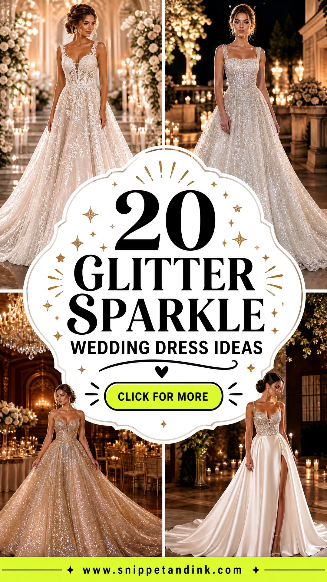 20 Glitter Sparkle Wedding Dress Ideas That Shine All Night - 20 Glitter Sparkle Wedding Dress Ideas That Shine All Night