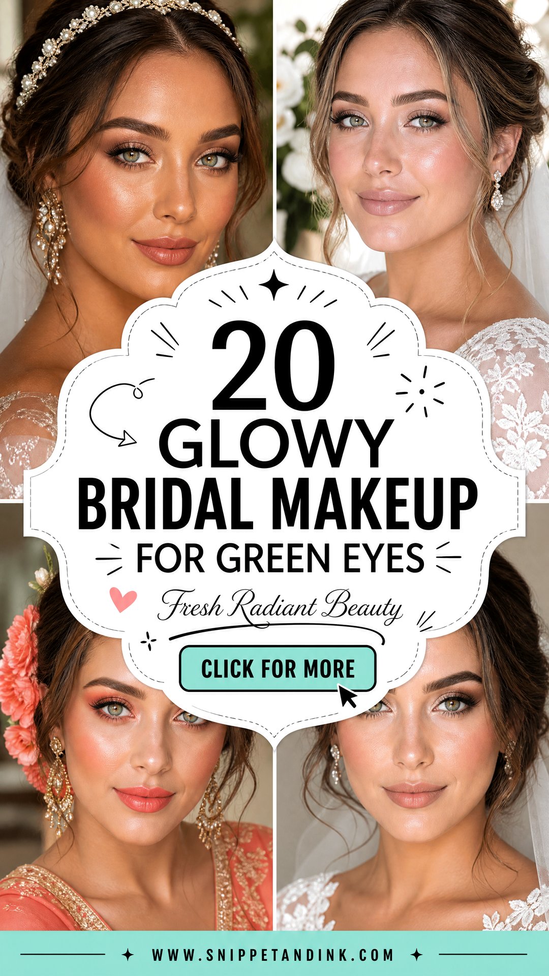 20 Glowy Bridal Makeup for Green Eyes With Fresh Radiance - 20 Glowy Bridal Makeup for Green Eyes With Fresh Radiance