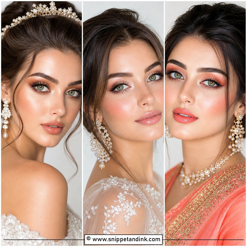 20 Glowy Bridal Makeup for Green Eyes With Fresh Radiance