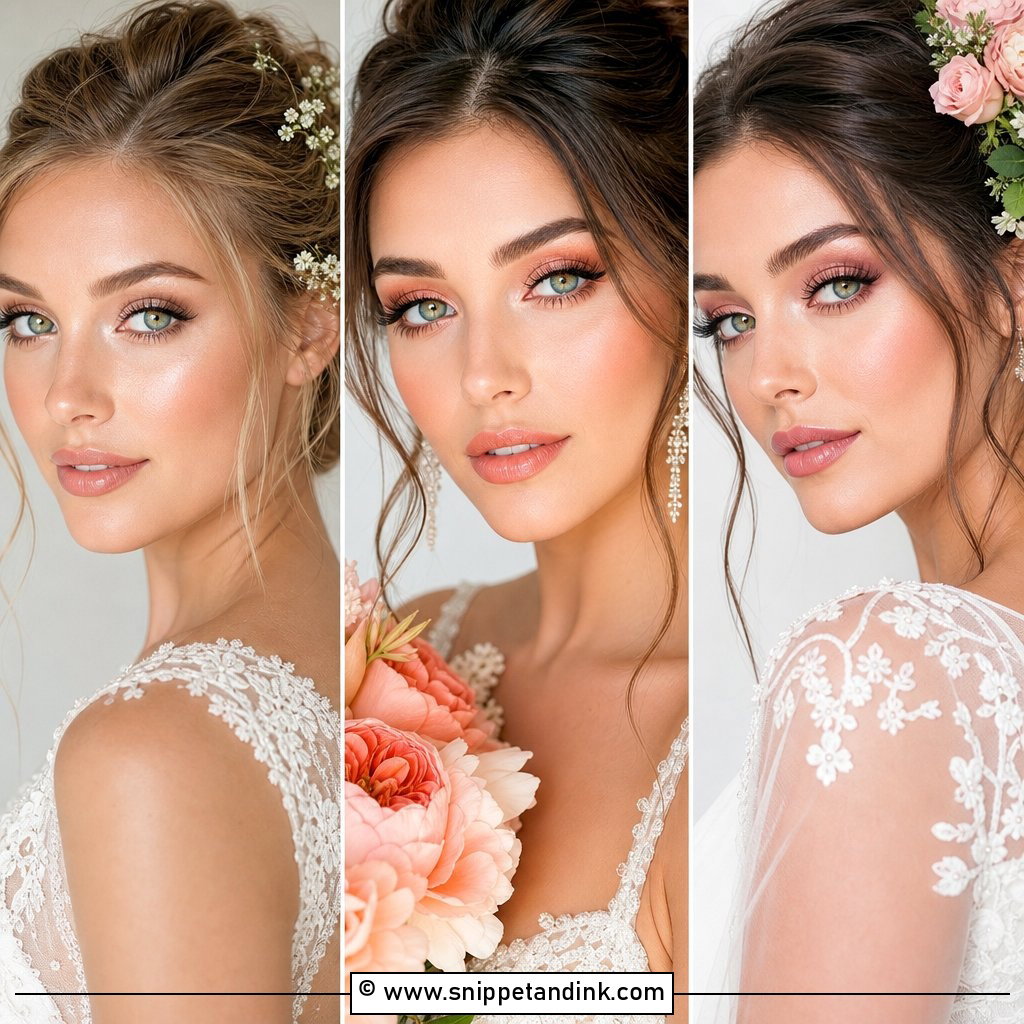20 Glowy Wedding Makeup for Green Eyes With Radiant Charm