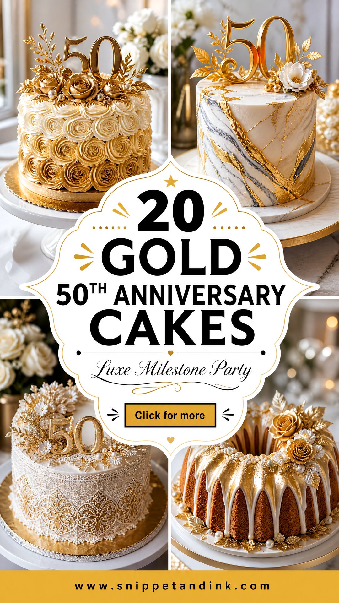 20 Gold 50th Anniversary Cakes for a Luxe Milestone Party - 20 Gold 50th Anniversary Cakes for a Luxe Milestone Party