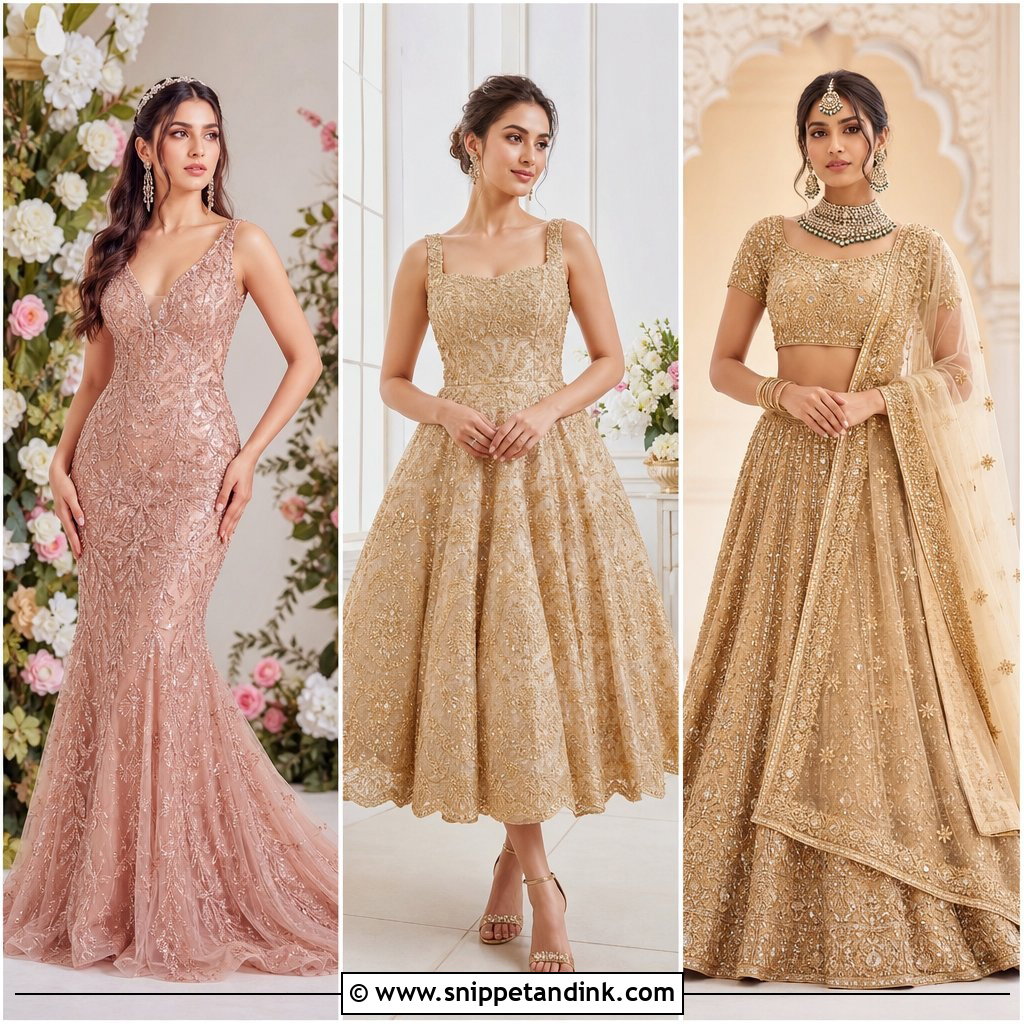 20 Gold Bridal Dress Ideas for a Radiant Modern Wedding-Day Look