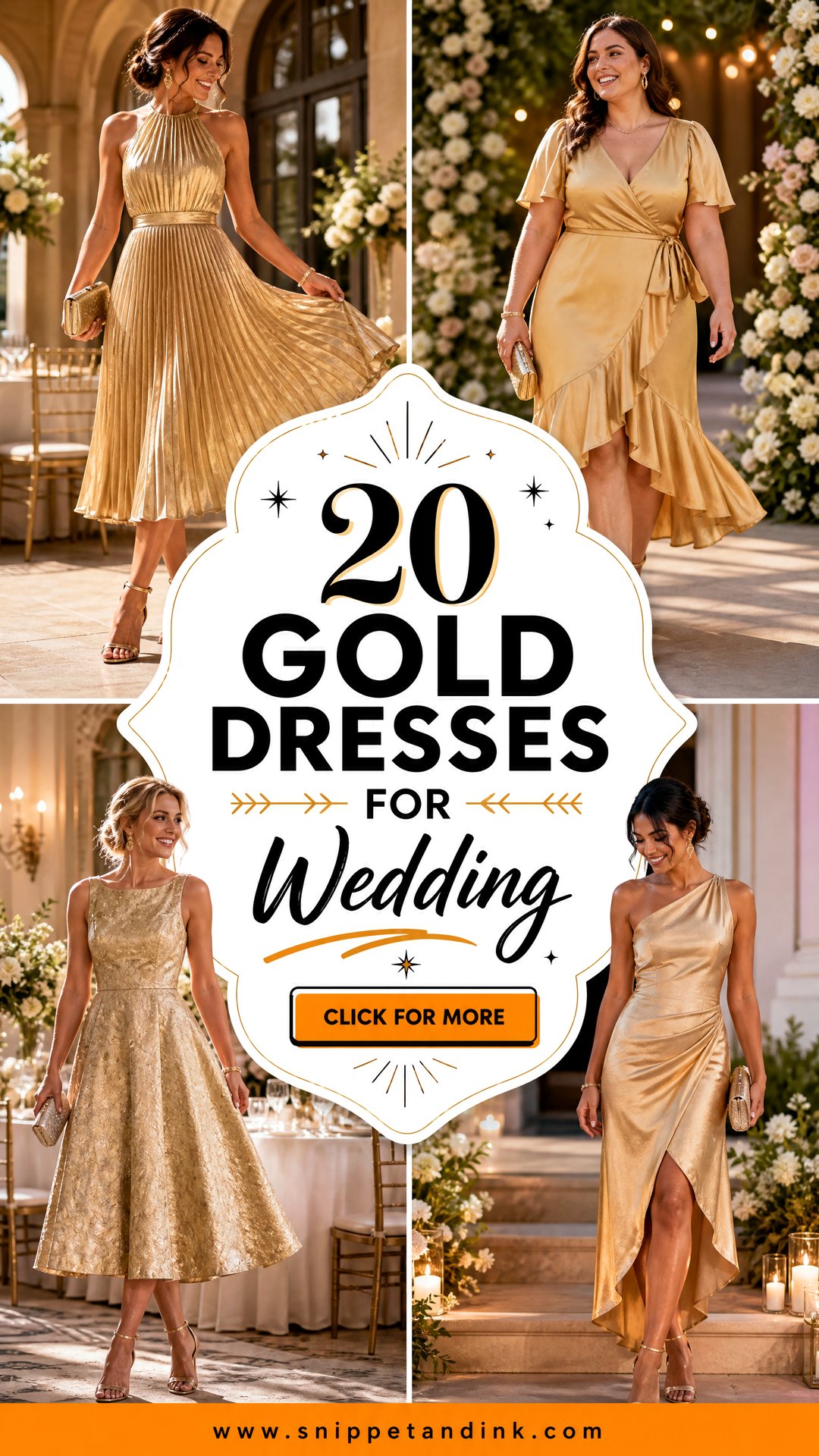 20 Gold Dresses for Wedding for Every Elegant Celebration - 20 Gold Dresses for Wedding for Every Elegant Celebration