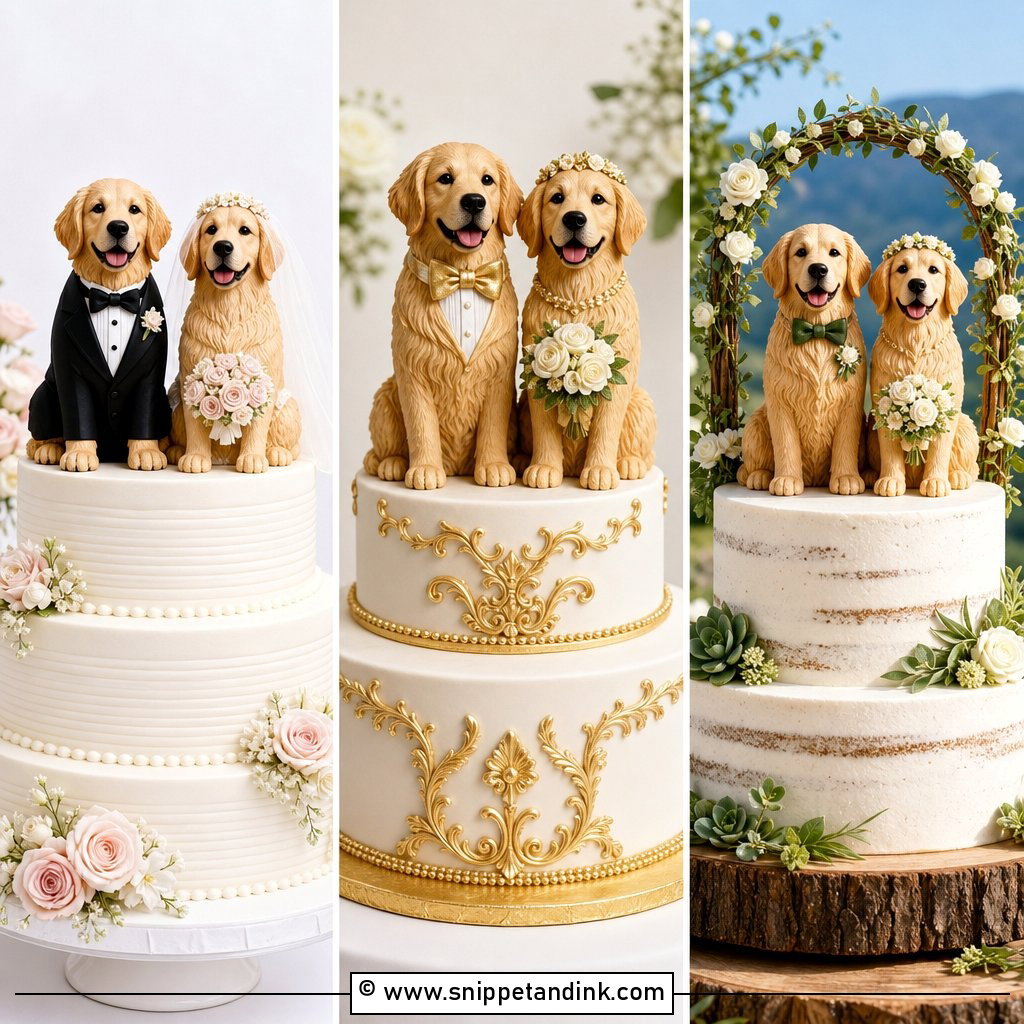 20 Golden Retriever Wedding Cake Ideas for Dog-Loving Couples