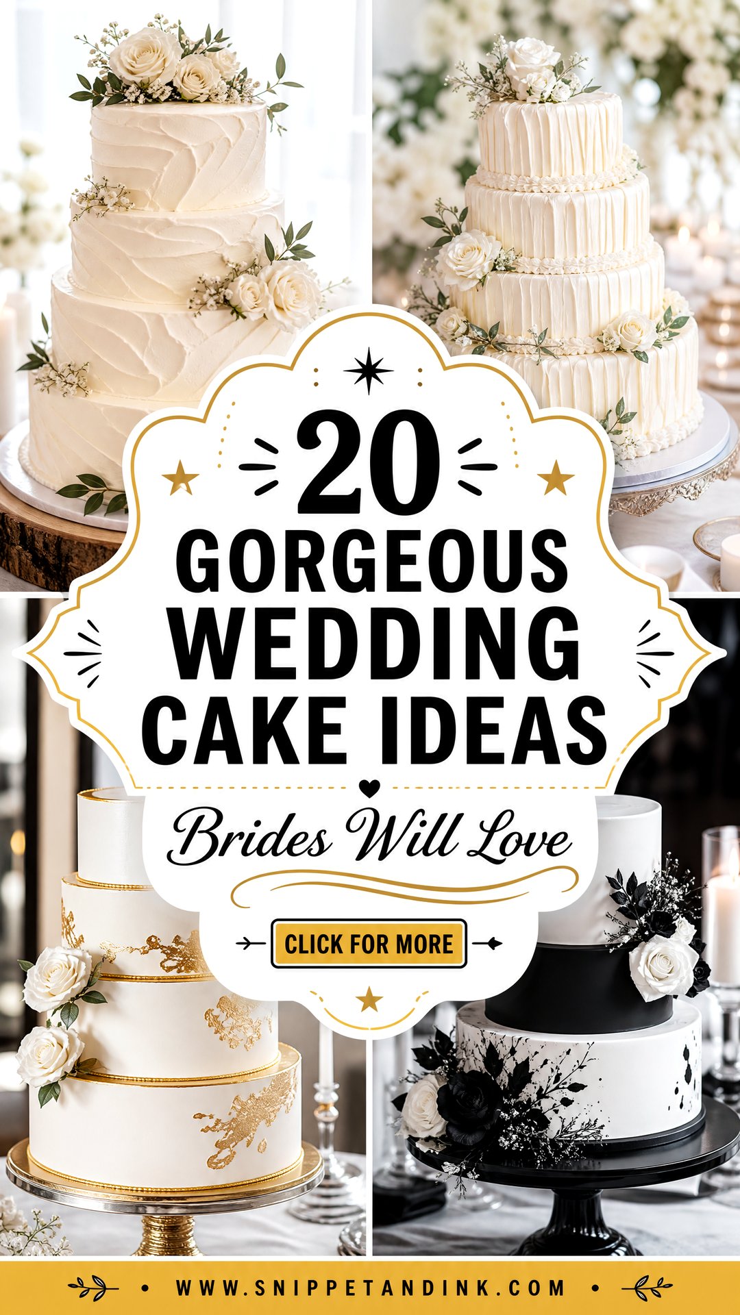 20 Gorgeous Wedding Cake Ideas Brides Will Love in 2026 - 20 Gorgeous Wedding Cake Ideas Brides Will Love in 2026