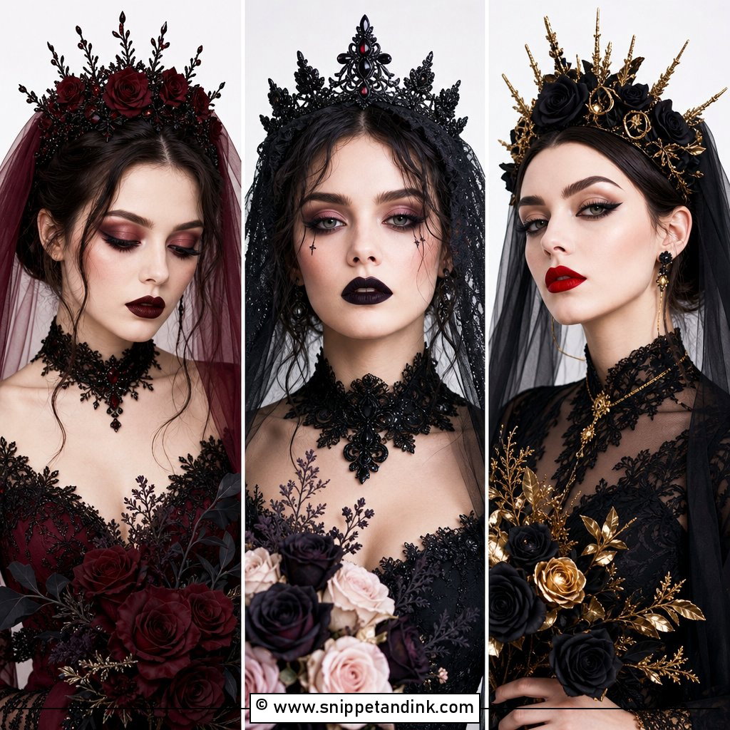 20 Goth Bridal Makeup Ideas for a Dark Romantic Glow Now
