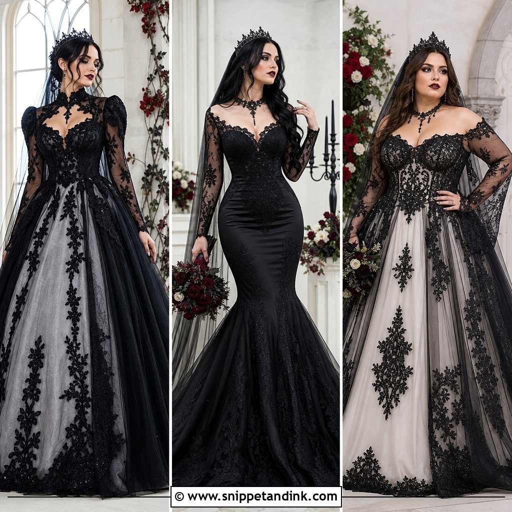 20 Gothic Bridal Ideas for a Darkly Romantic Wedding Style