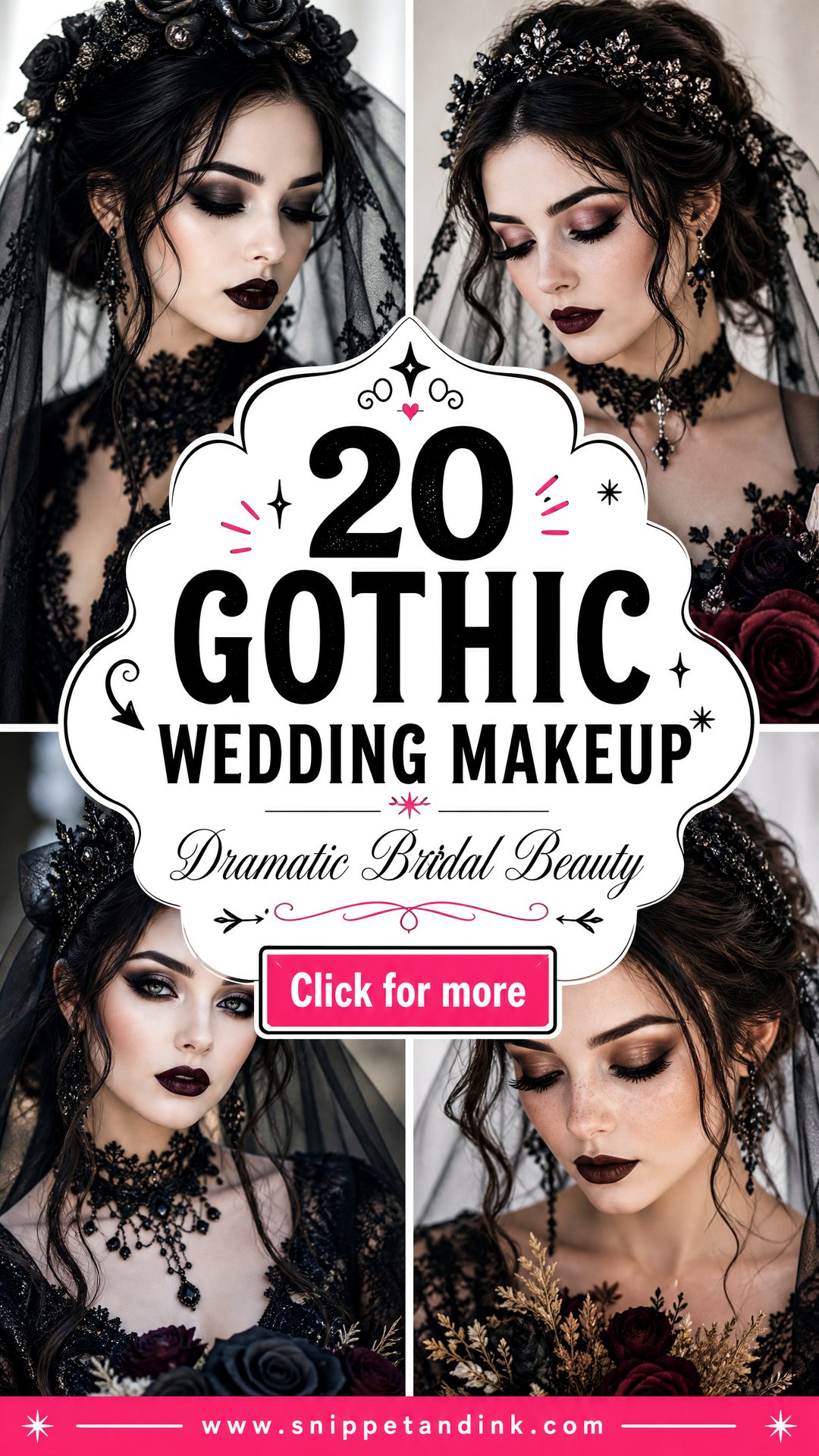 20 Gothic Wedding Makeup Brides Need for Dramatic Beauty - 20 Gothic Wedding Makeup Brides Need for Dramatic Beauty