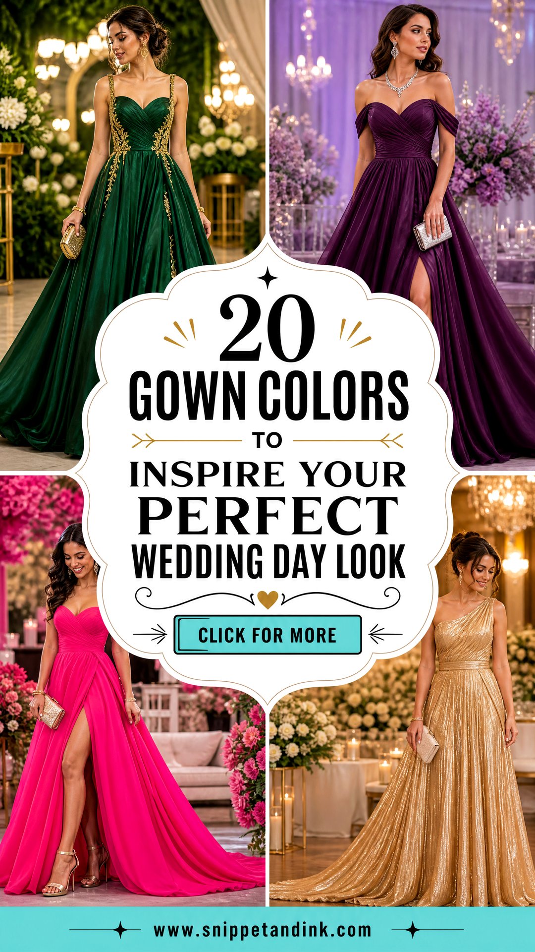 20 Gown Colors to Inspire Your Perfect Wedding Day Look - 20 Gown Colors to Inspire Your Perfect Wedding Day Look