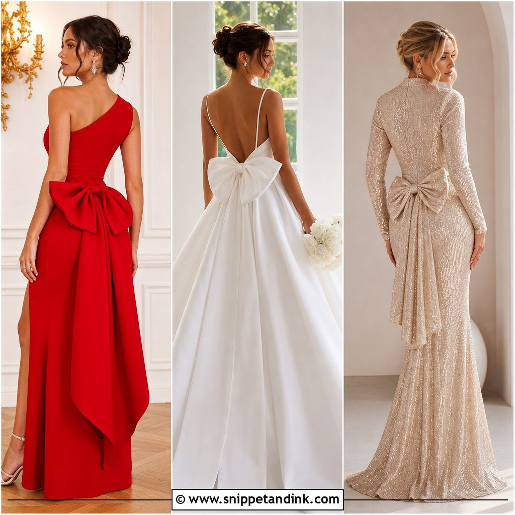 20 Gown with Bow At the Back Ideas for a Chic Bridal Look