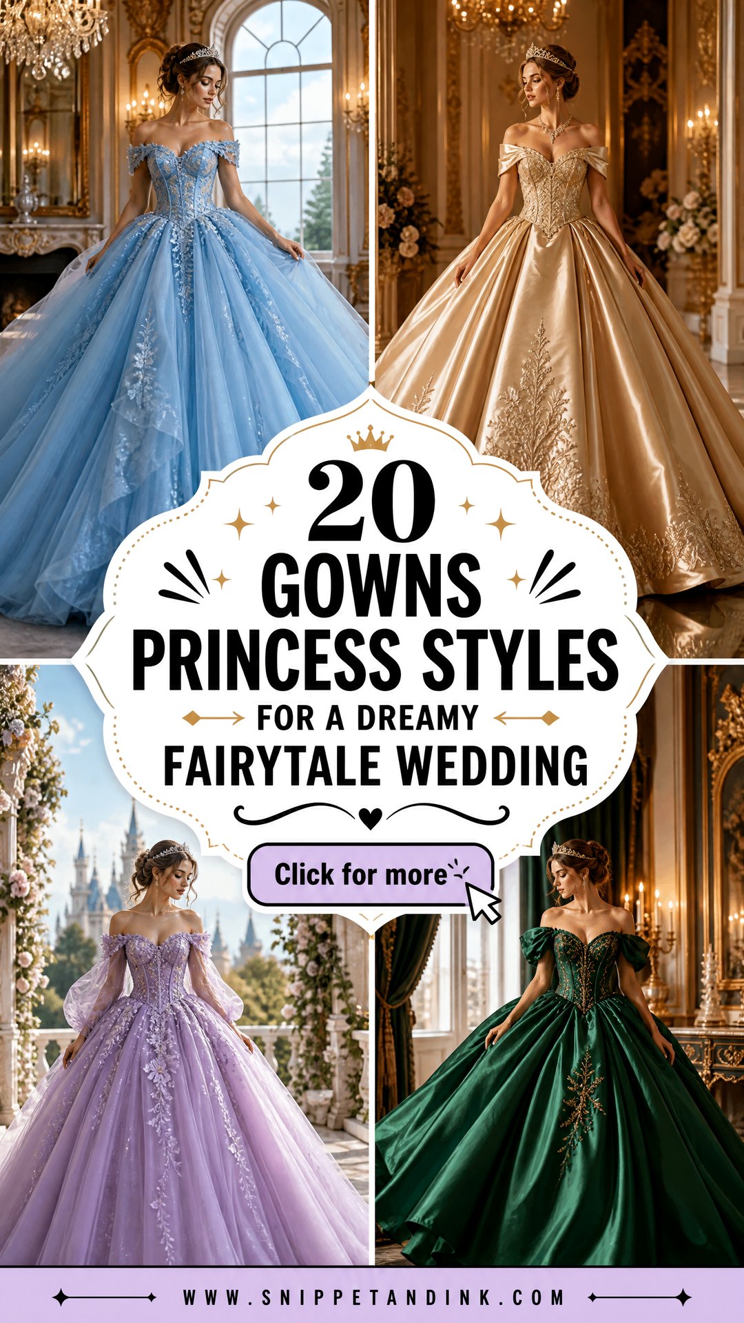 20 Gowns Princess Styles for a Dreamy Fairytale Wedding - 20 Gowns Princess Styles for a Dreamy Fairytale Wedding