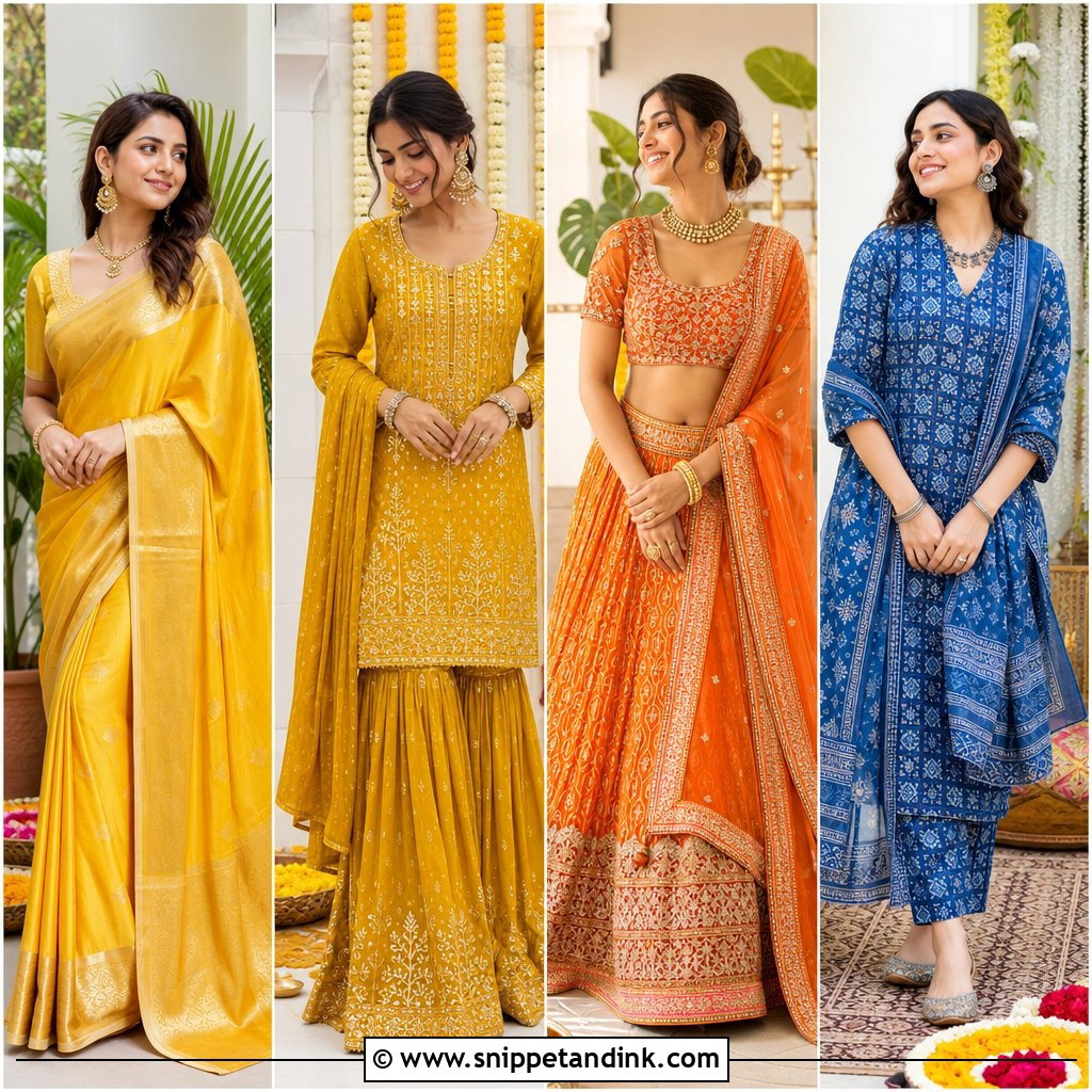 20 Grah Shanti Outfit Ideas for a Serene Pre-Wedding Ceremony