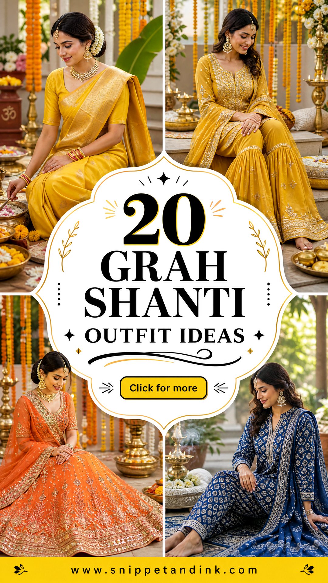 20 Grah Shanti Outfit Ideas for a Serene Pre-Wedding Ceremony - 20 Grah Shanti Outfit Ideas for a Serene Pre-Wedding Ceremony