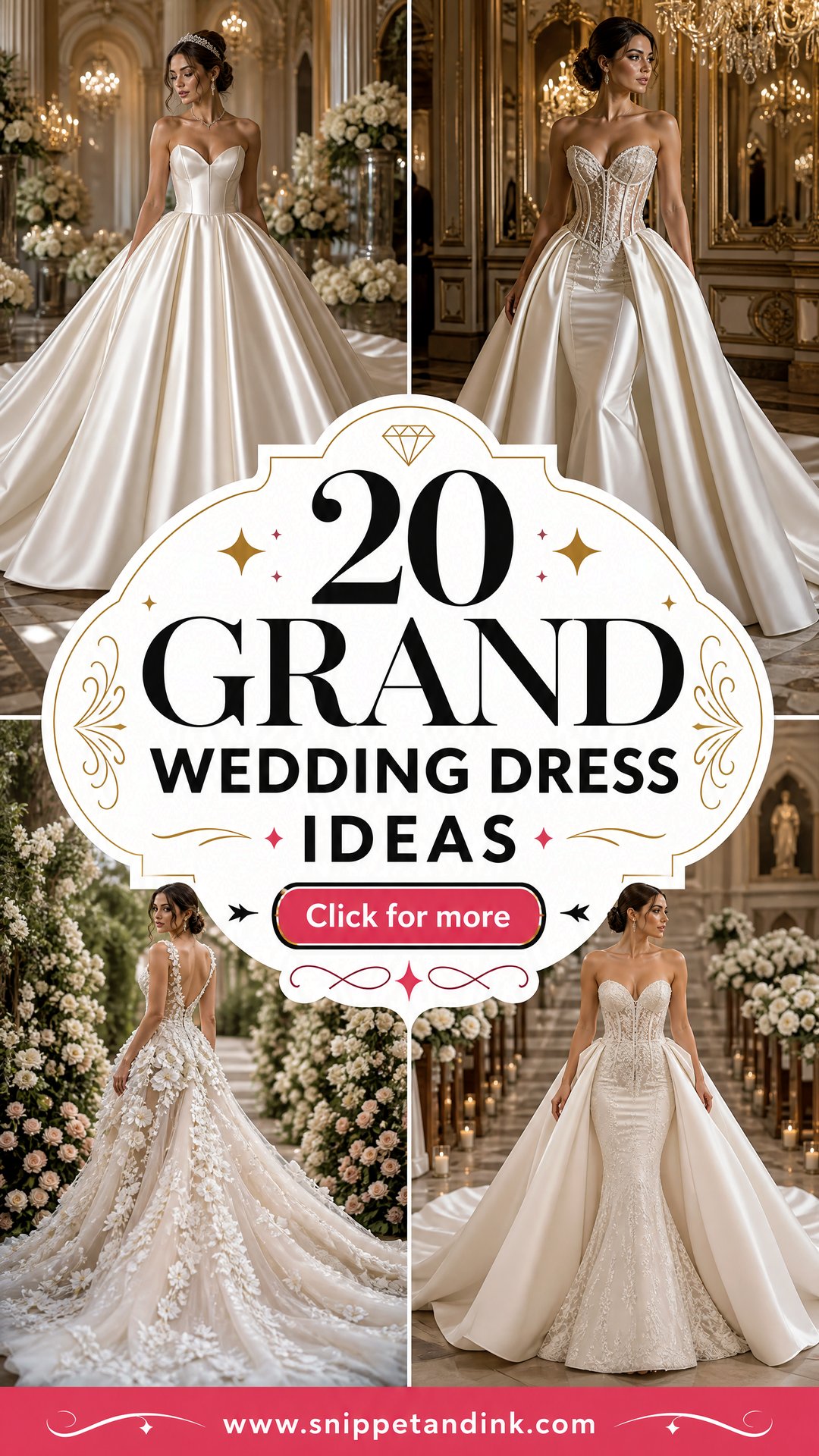 20 Grand Wedding Dress Ideas for an Unforgettable Bridal Look - 20 Grand Wedding Dress Ideas for an Unforgettable Bridal Look
