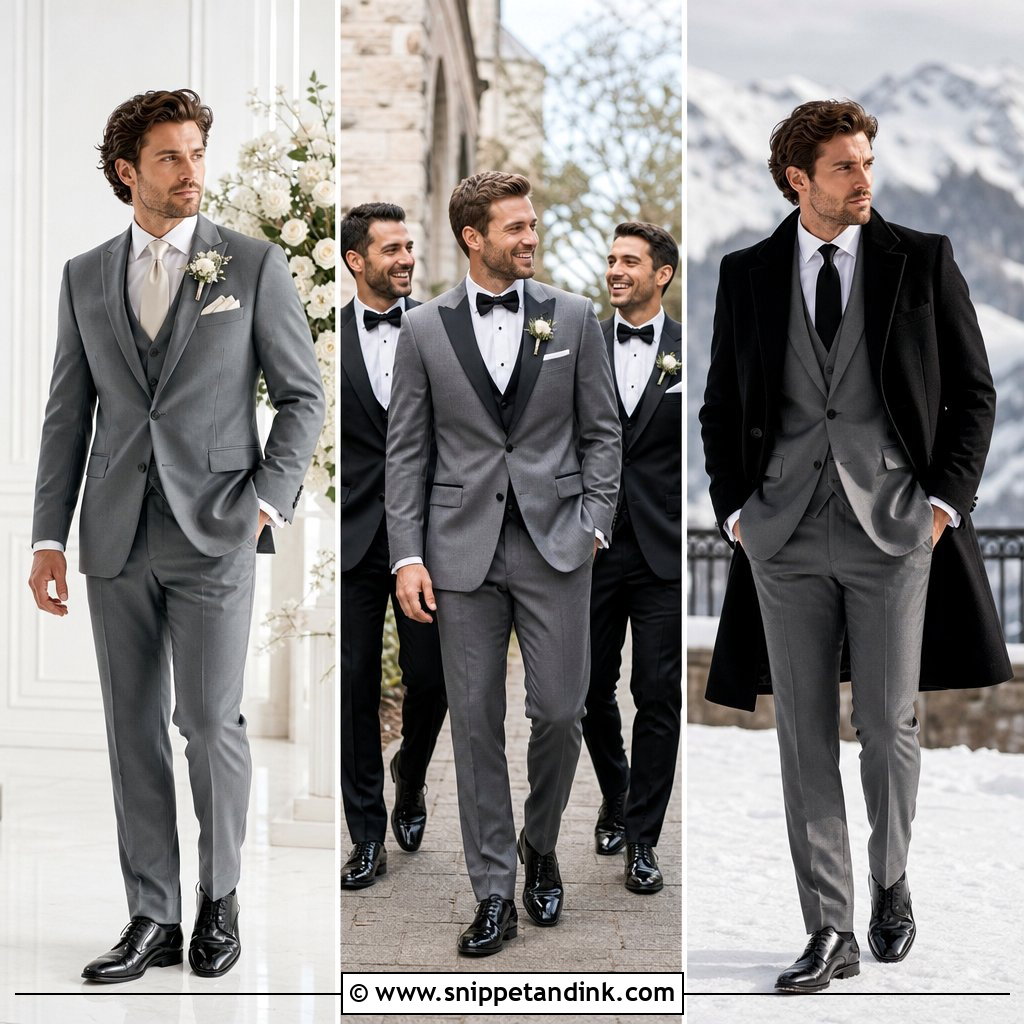 20 Gray Tuxedo Wedding Ideas for a Sharp, Modern Groom Look