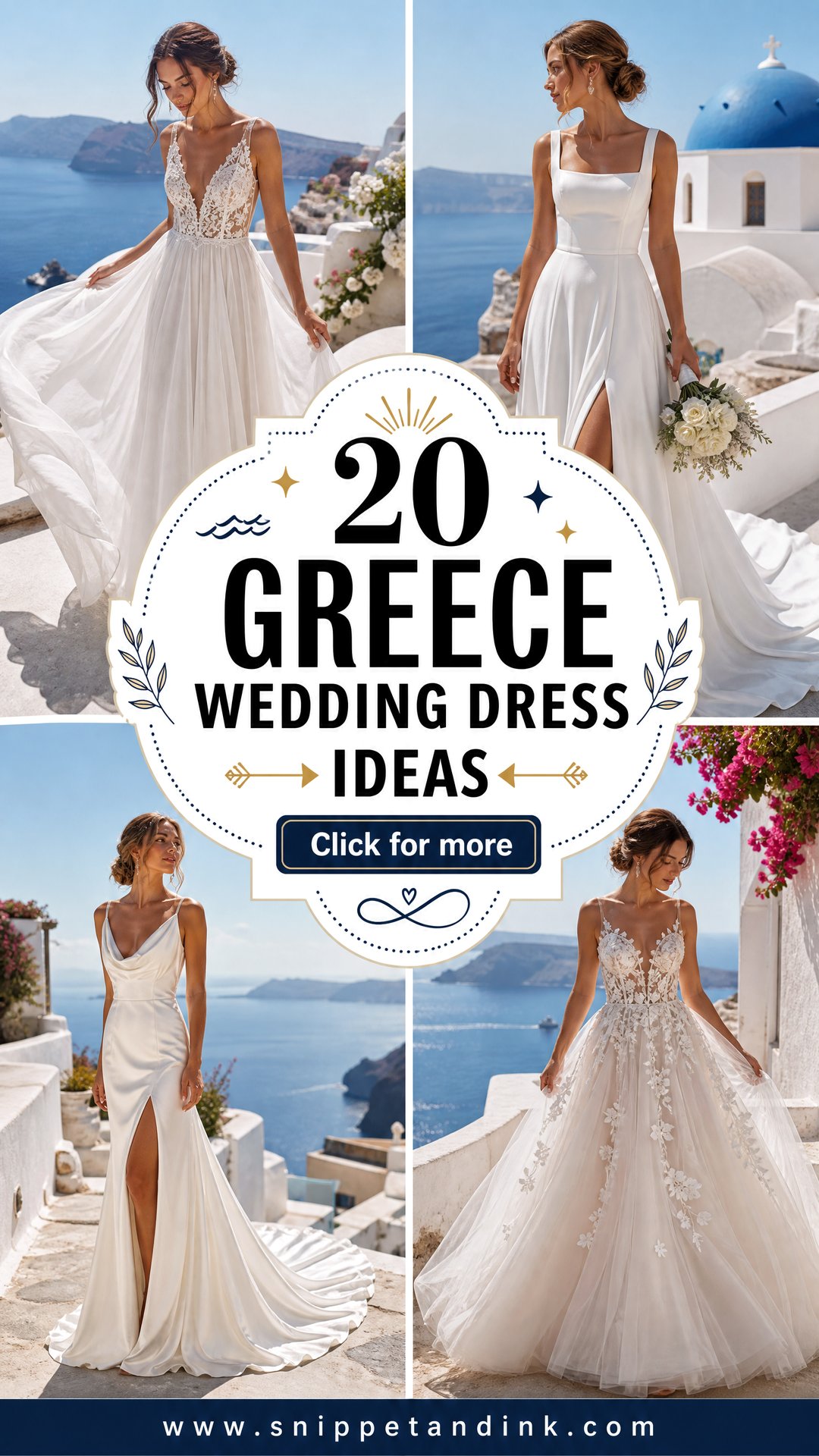 20 Greece Wedding Dress Ideas for a Dreamy Island Ceremony - 20 Greece Wedding Dress Ideas for a Dreamy Island Ceremony