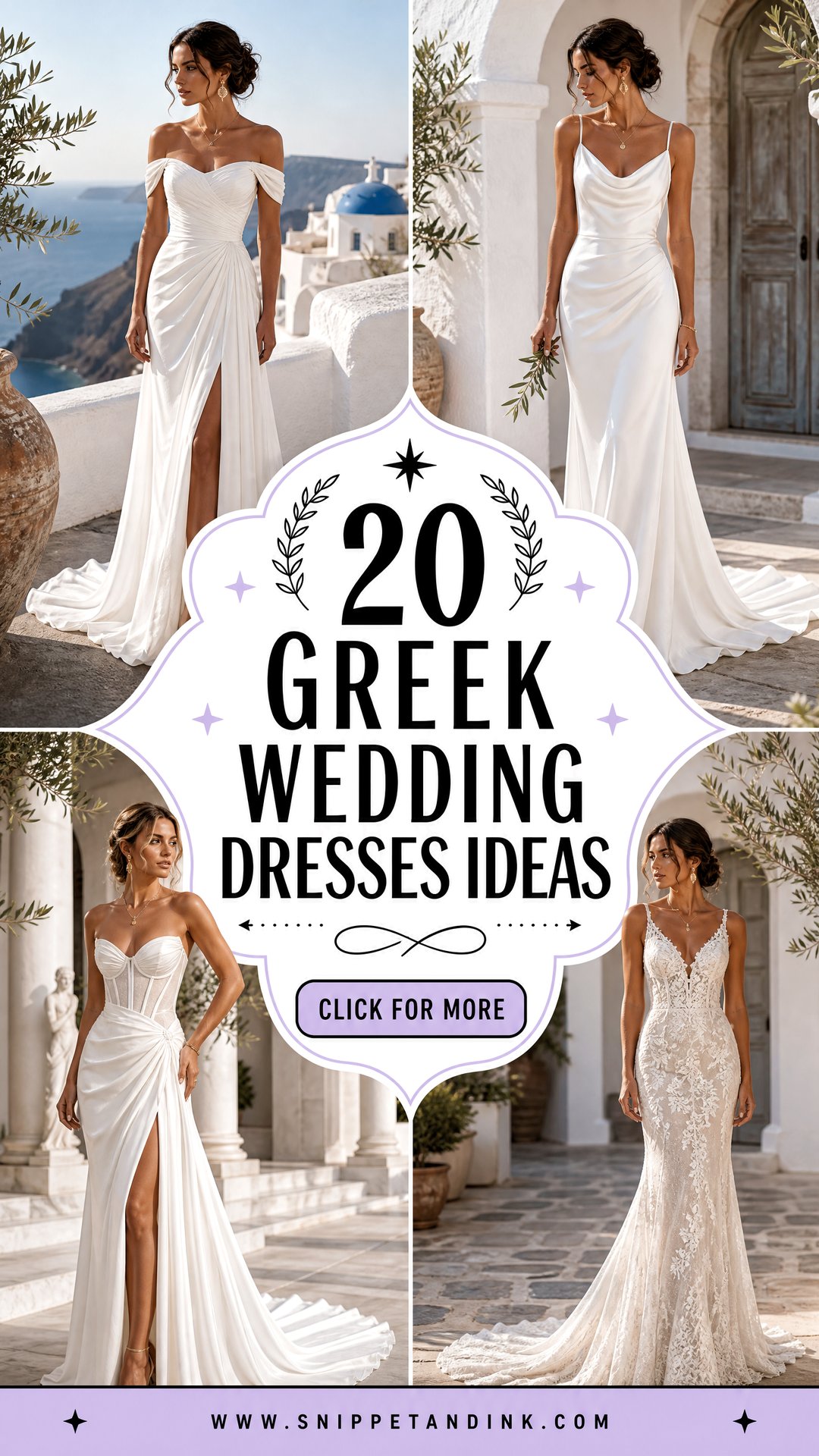 20 Greek Wedding Dresses for an Elegant Timeless Bridal Look - 20 Greek Wedding Dresses for an Elegant, Timeless Bridal Look