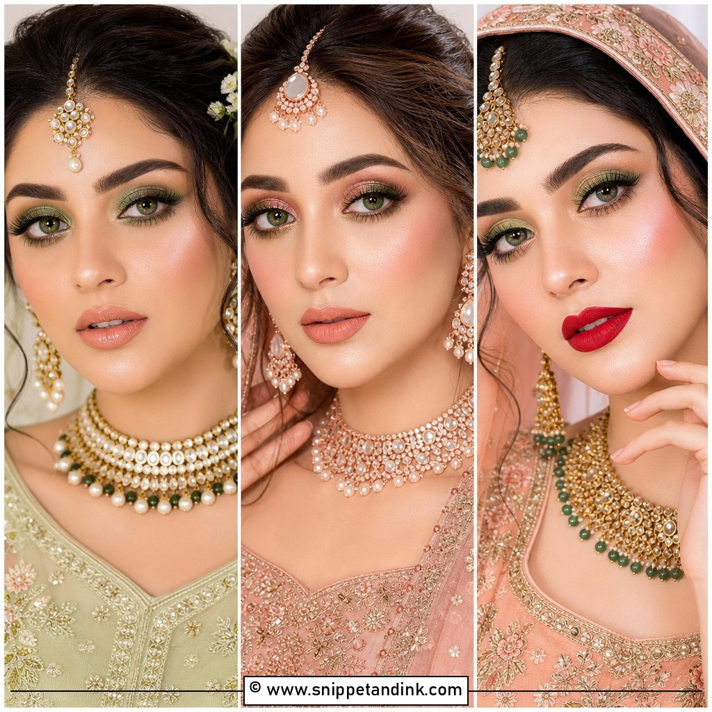 20 Green Eye Bridal Makeup Ideas for a Fresh Romantic Glow