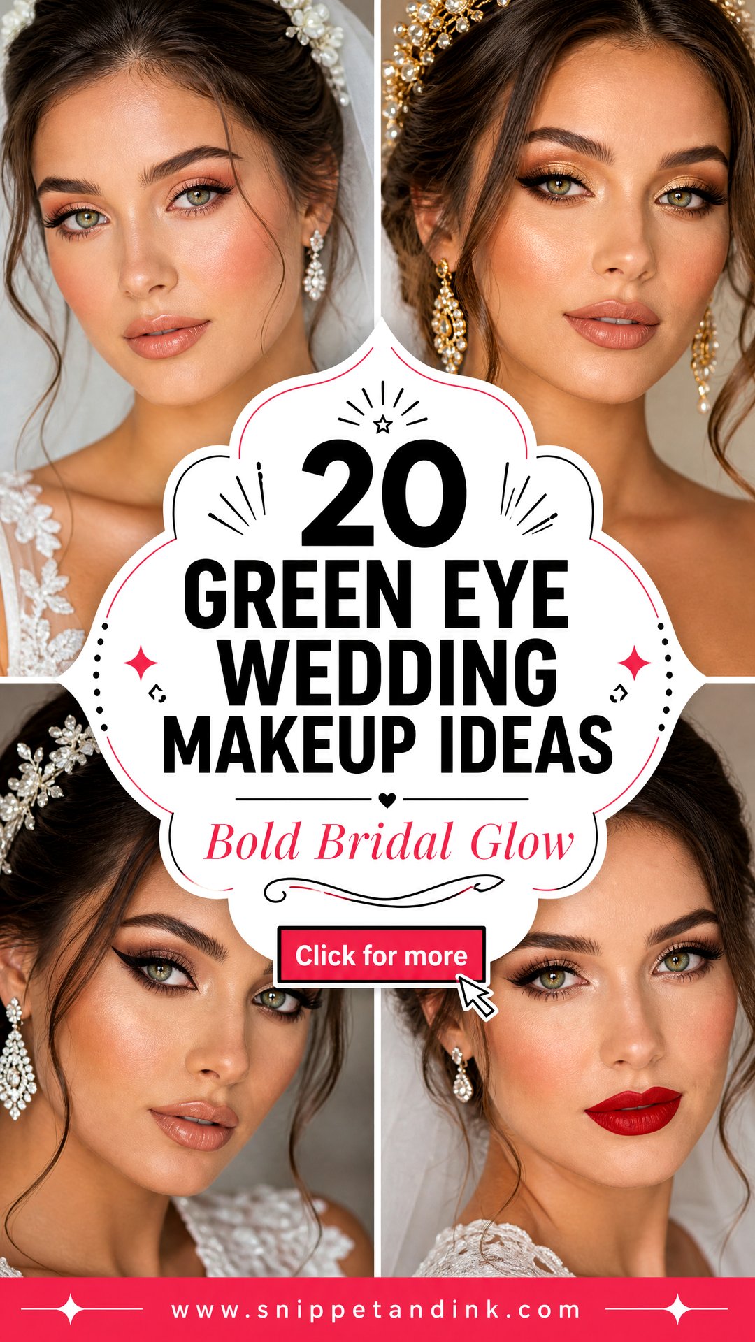 20 Green Eye Wedding Makeup Ideas for a Bold Bridal Look - 20 Green Eye Wedding Makeup Ideas for a Bold Bridal Look
