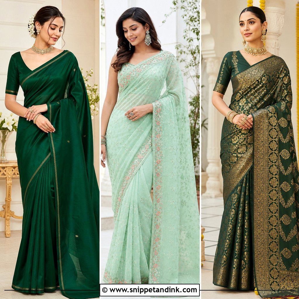 20 Green Indian Wedding Dress Ideas for Vibrant Bridal Style