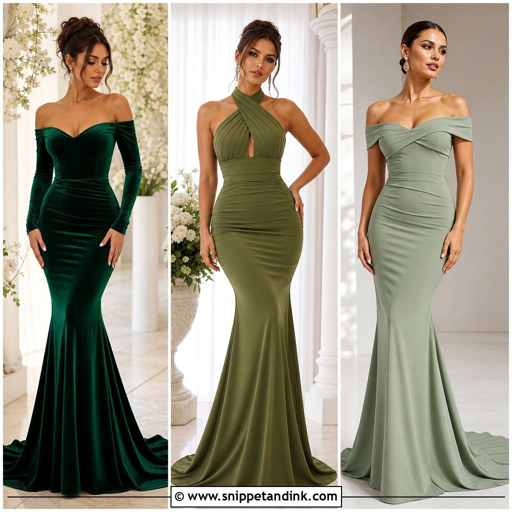 20 Green Mermaid Dress Ideas for Glamorous Evening Style
