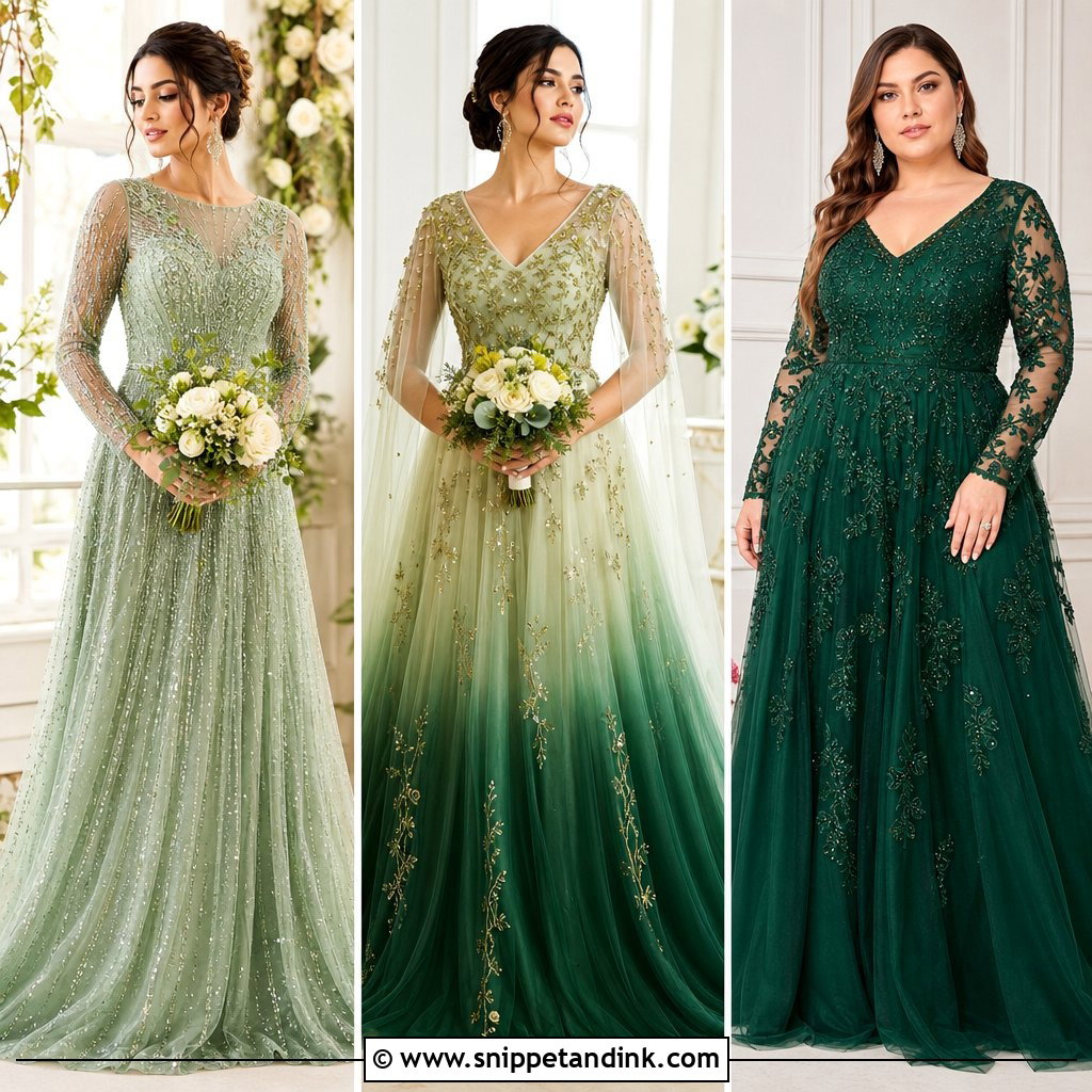 20 Green Wedding Dress Outfit Ideas for a Romantic Look