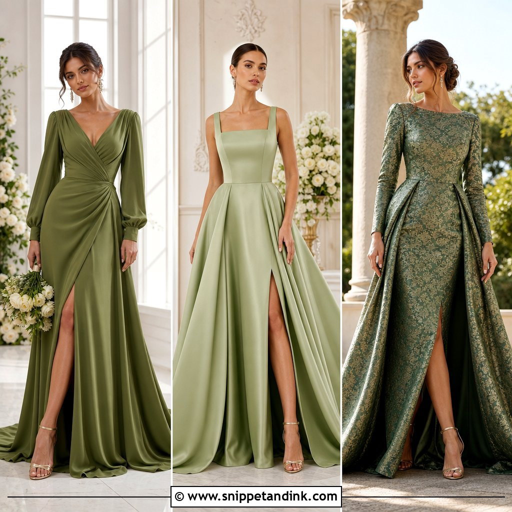 20 Green Wedding Gown Ideas for the Modern, Elegant Bride