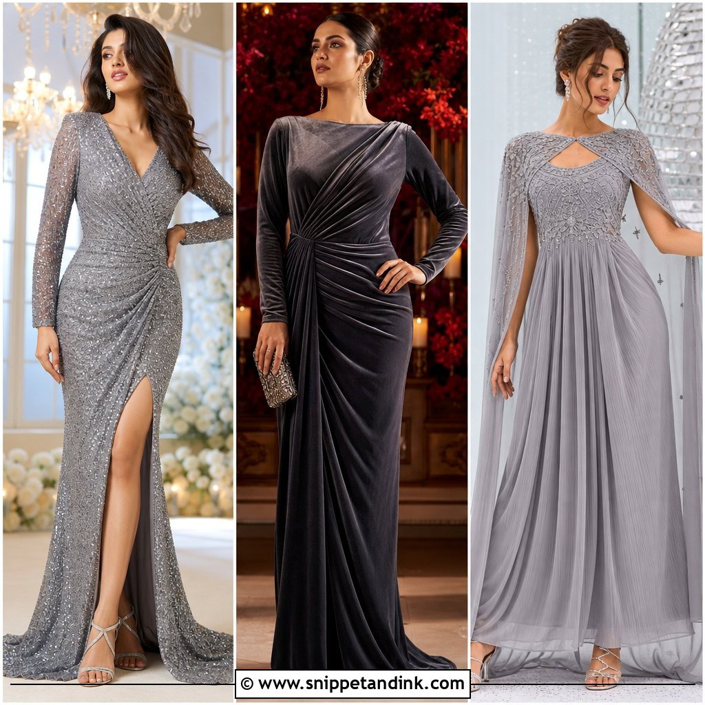 20 Grey Gown Indian Wedding Ideas for Elegant Bridal Style