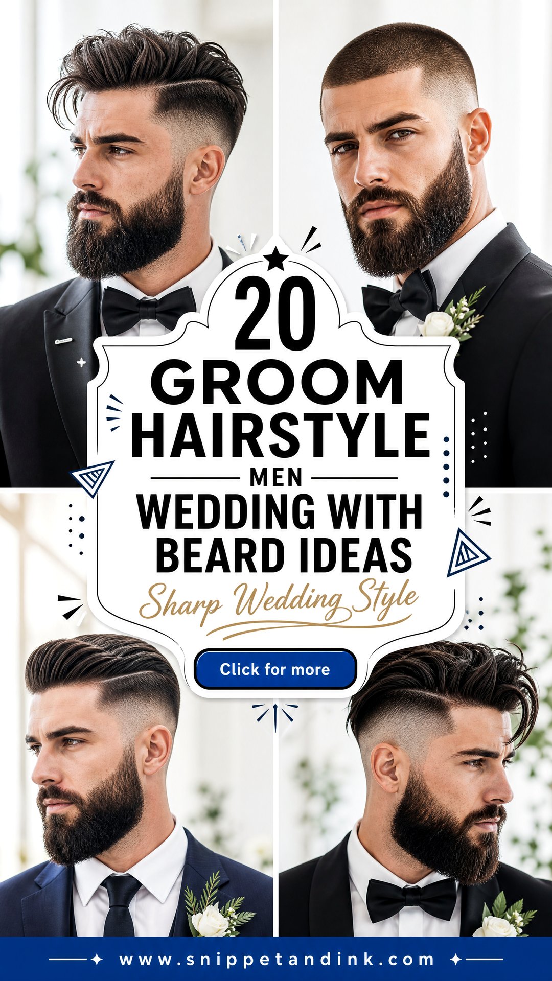 20 Groom Hairstyle Men Wedding with Beard Ideas to Try - 20 Groom Hairstyle Men Wedding with Beard Ideas to Try