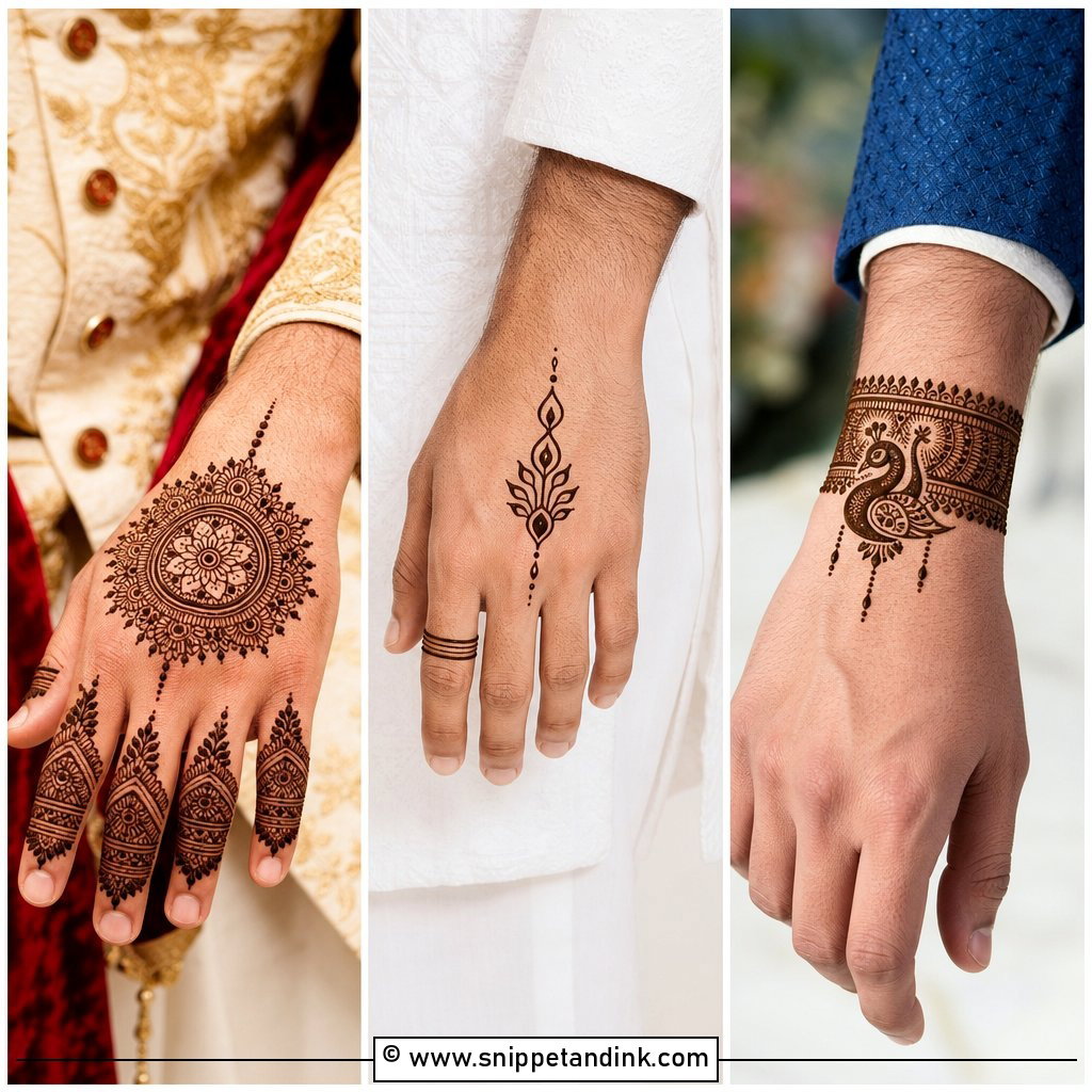20 Groom Mehndi Designs for Stylish Wedding Inspiration