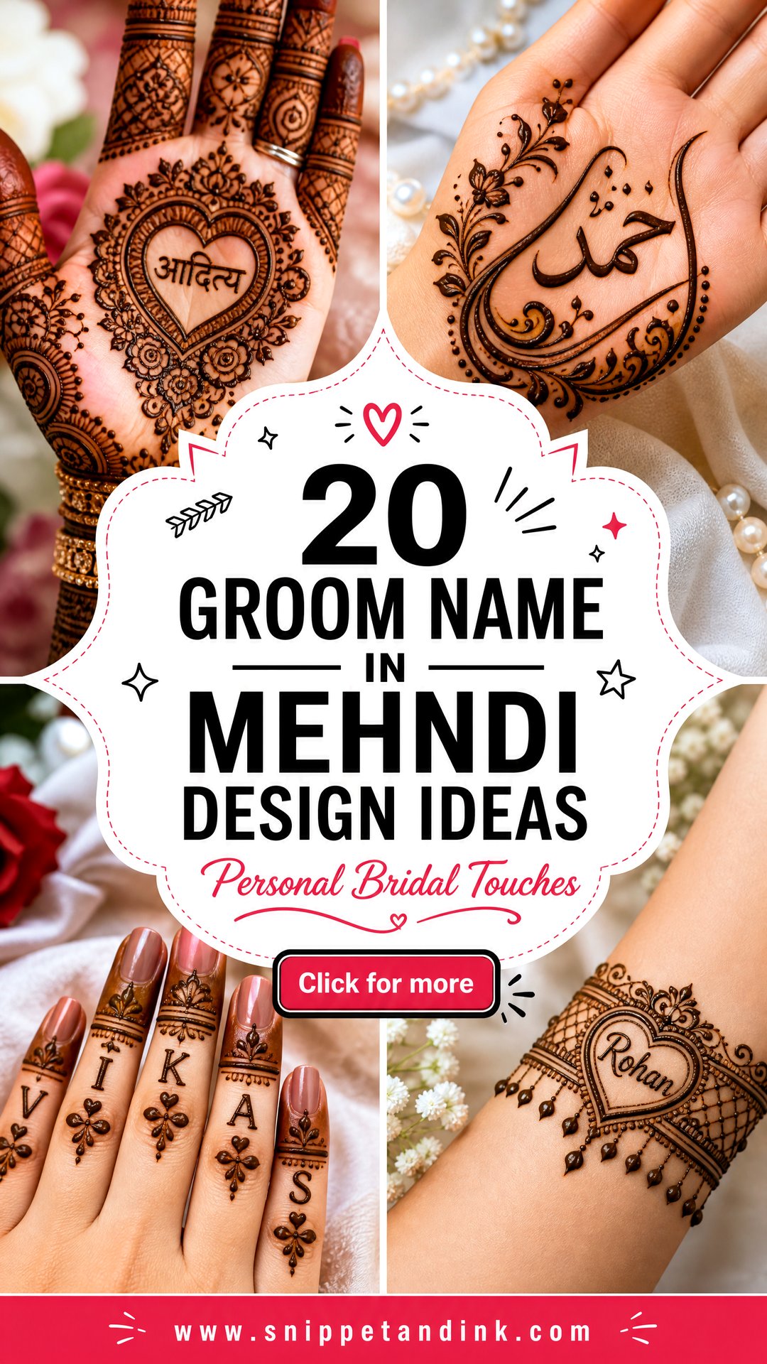 20 Groom Name in Mehndi Design Ideas for Personal Touches - 20 Groom Name in Mehndi Design Ideas for Personal Touches