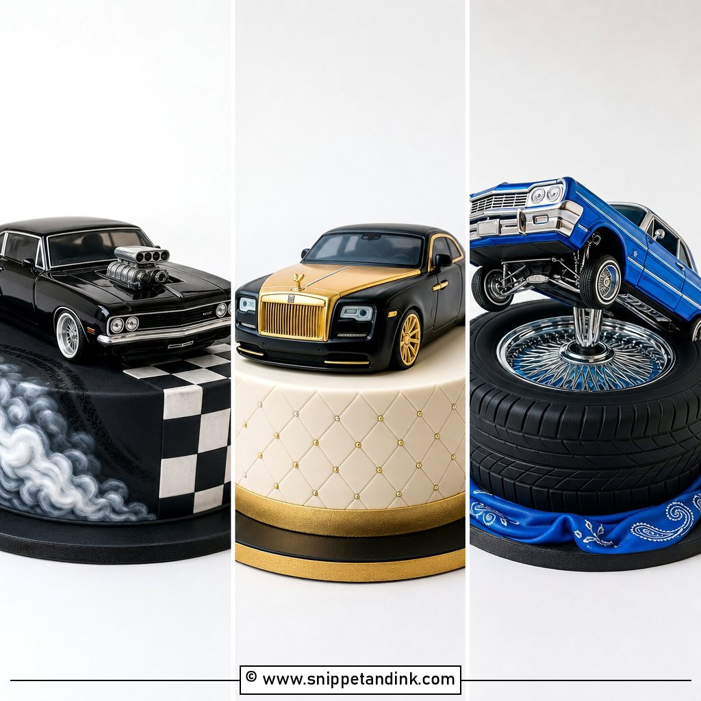 20 Grooms Car Cake Ideas for Fun Wedding Celebrations