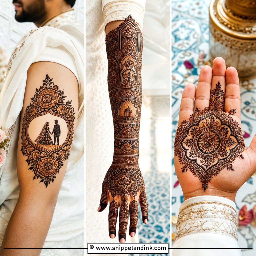 20 Grooms Mehndi Design Ideas for Stylish Wedding Looks