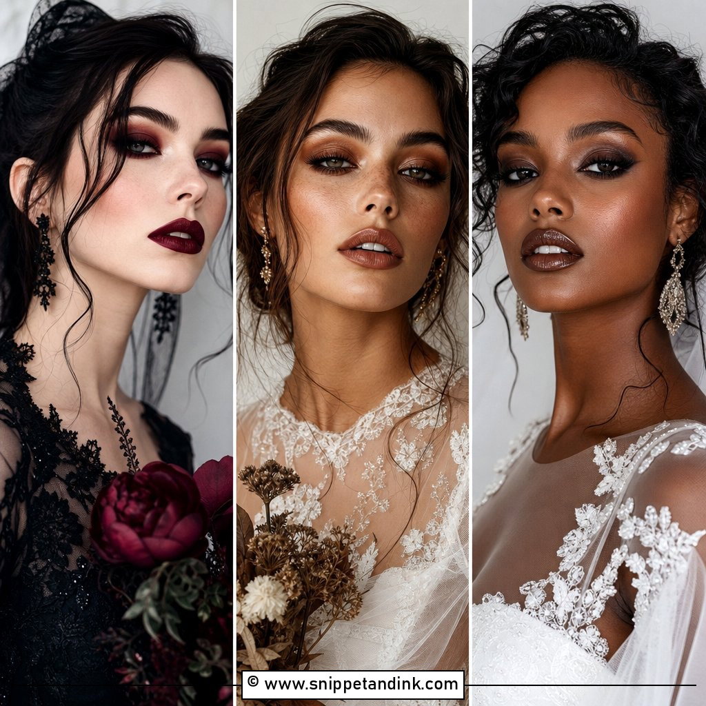 20 Grunge Wedding Makeup Ideas for Bold Bridal Vibes