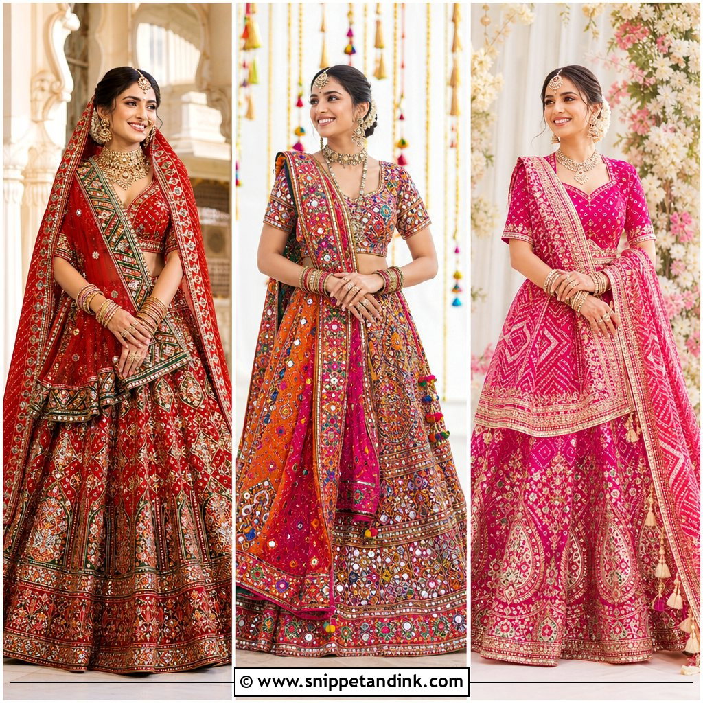 20 Gujrati Bride Outfit Ideas for a Vibrant Wedding Look