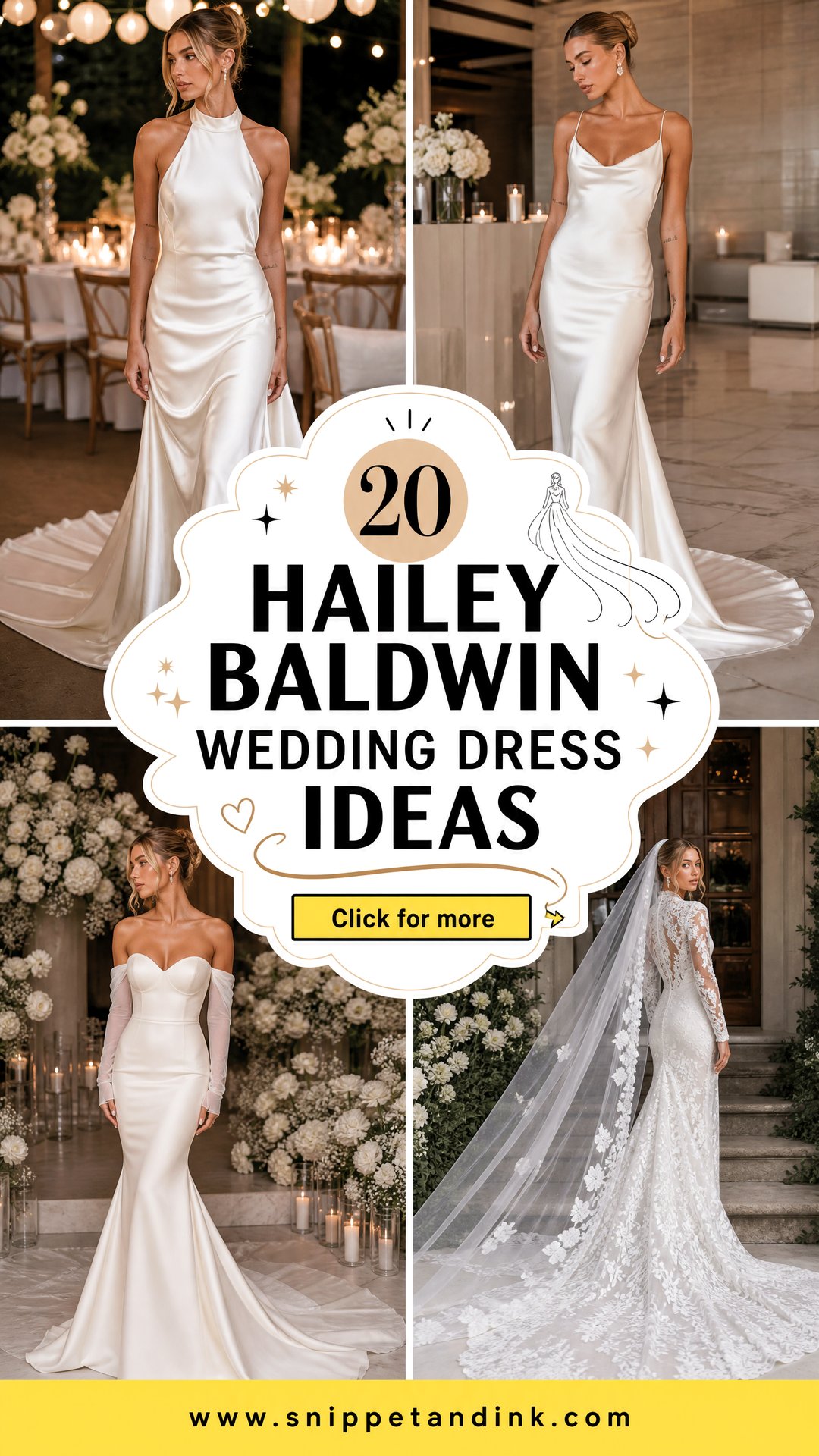 20 Hailey Baldwin Wedding Dress Ideas for Iconic Bridal Style - 20 Hailey Baldwin Wedding Dress Ideas for Iconic Bridal Style