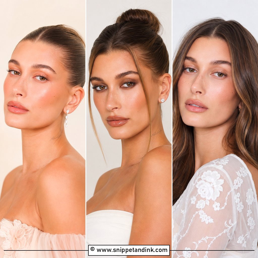 20 Hailey Bieber Wedding Makeup Ideas for Chic Brides