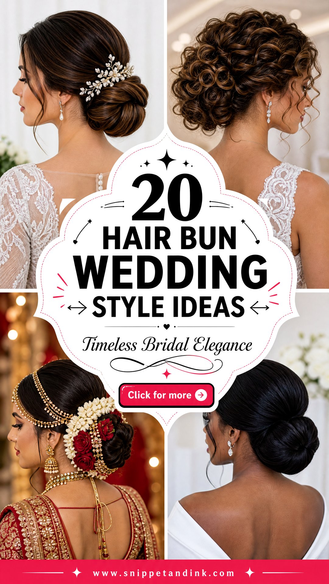 20 Hair Bun Wedding Style Ideas for Timeless Elegance - 20 Hair Bun Wedding Style Ideas for Timeless Elegance