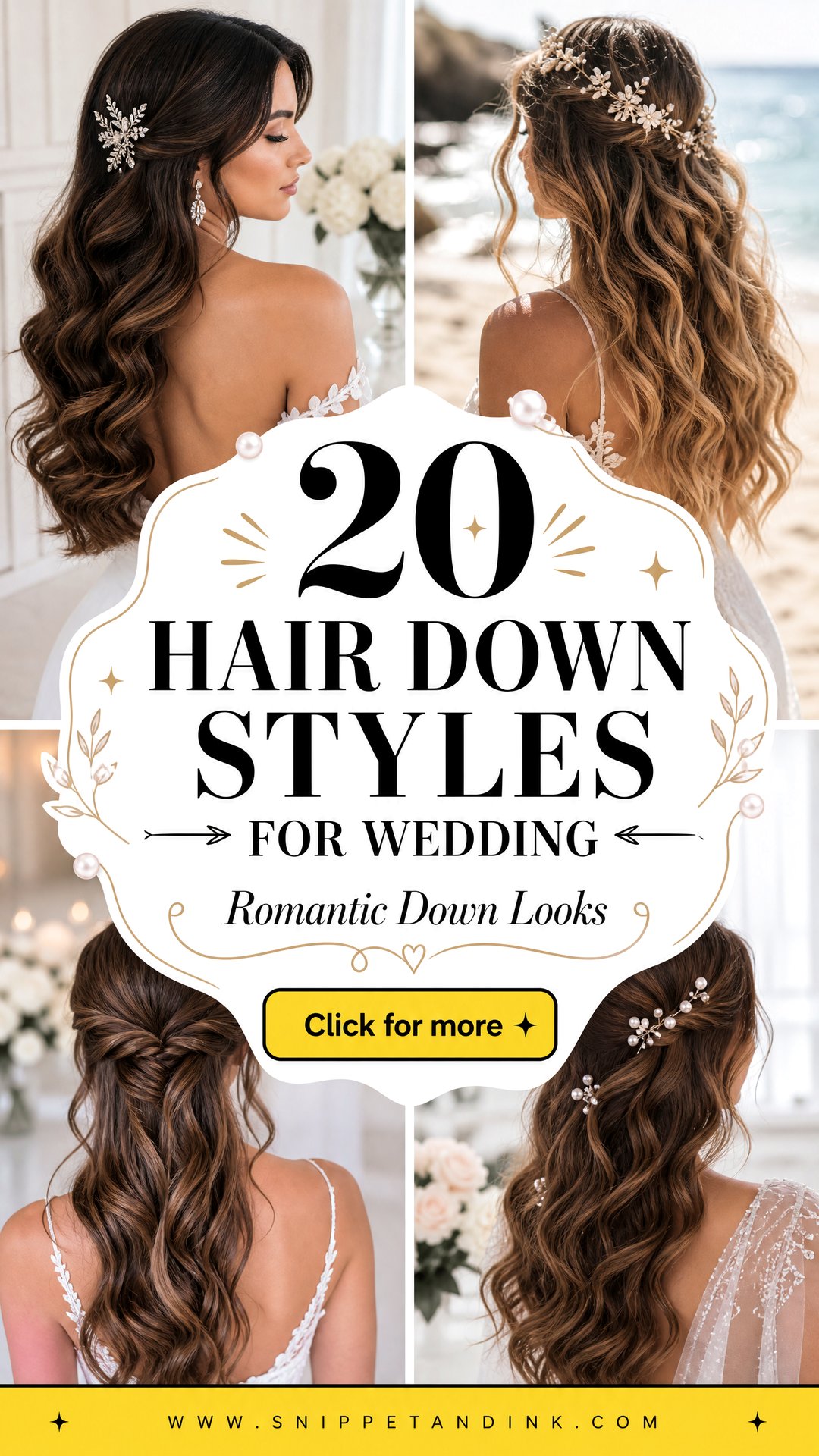 20 Hair Down Styles for Wedding Romantic Looks to Try - 20 Hair Down Styles for Wedding: Romantic Looks to Try