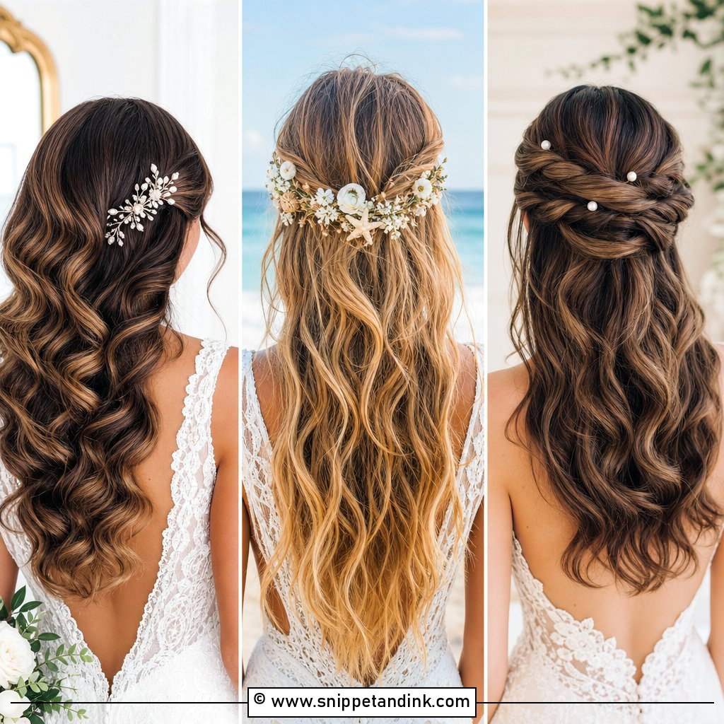 20 Hair Down Styles for Wedding Romantic Looks to Try