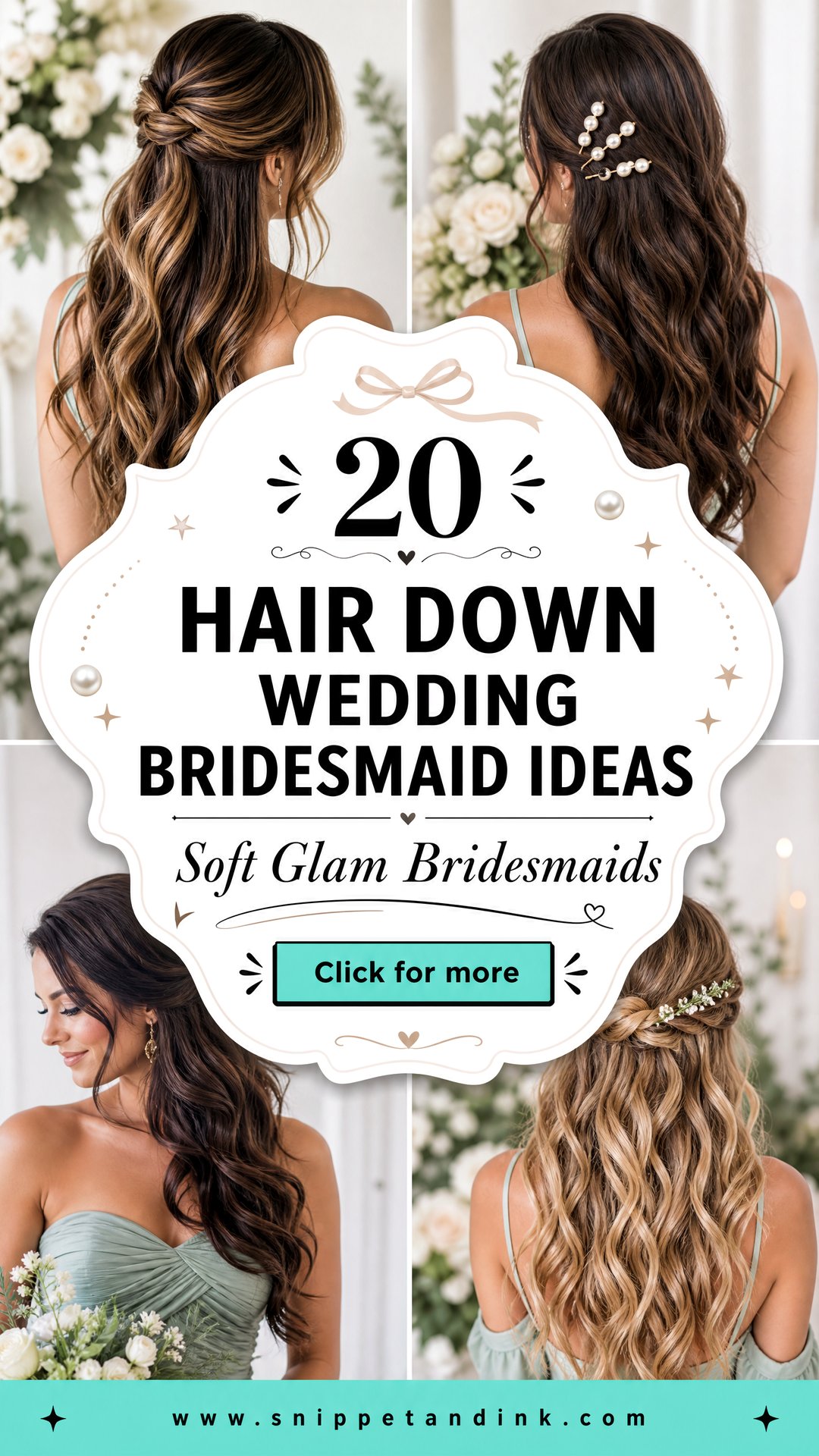 20 Hair Down Wedding Bridesmaid Ideas for Soft Glam - 20 Hair Down Wedding Bridesmaid Ideas for Soft Glam