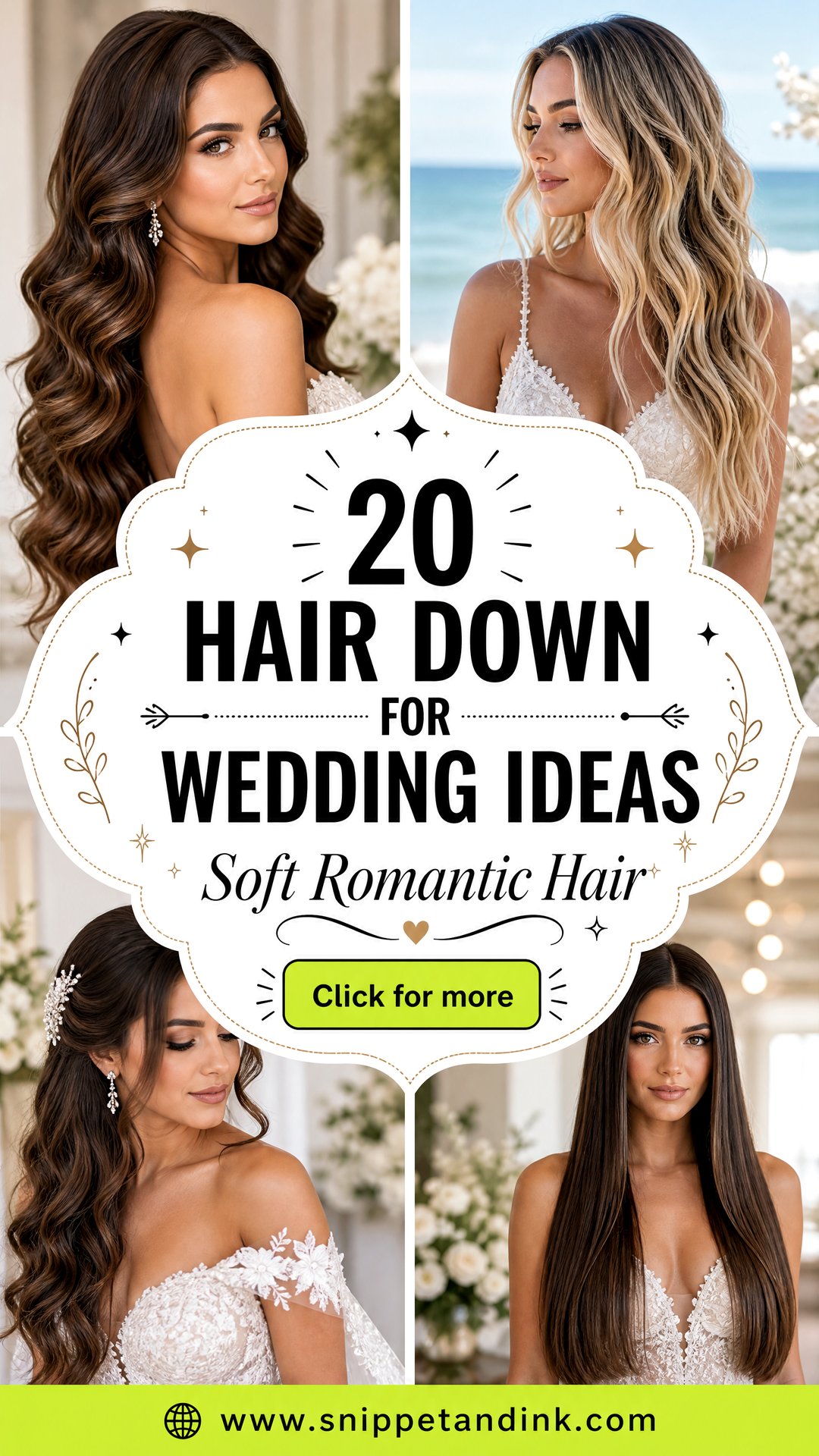 20 Hair Down for Wedding Ideas Soft Romantic Looks - 20 Hair Down for Wedding Ideas: Soft, Romantic Looks