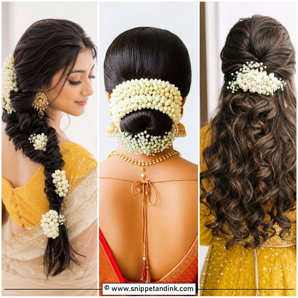 20 Hair Gajra Ideas for Elegant Bridal Beauty Looks