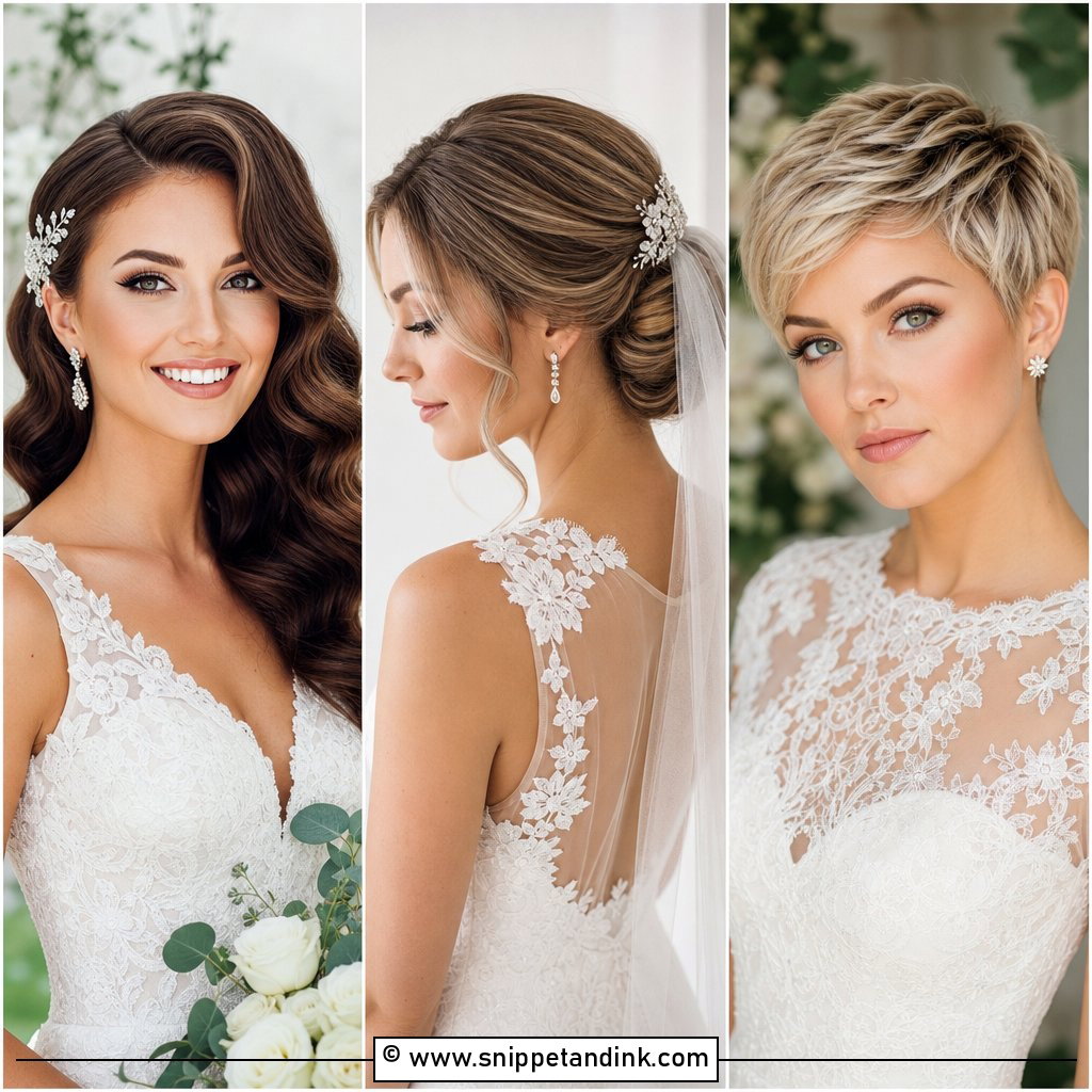 20 Hair Ideas for Bride Romantic Styles for Your Day