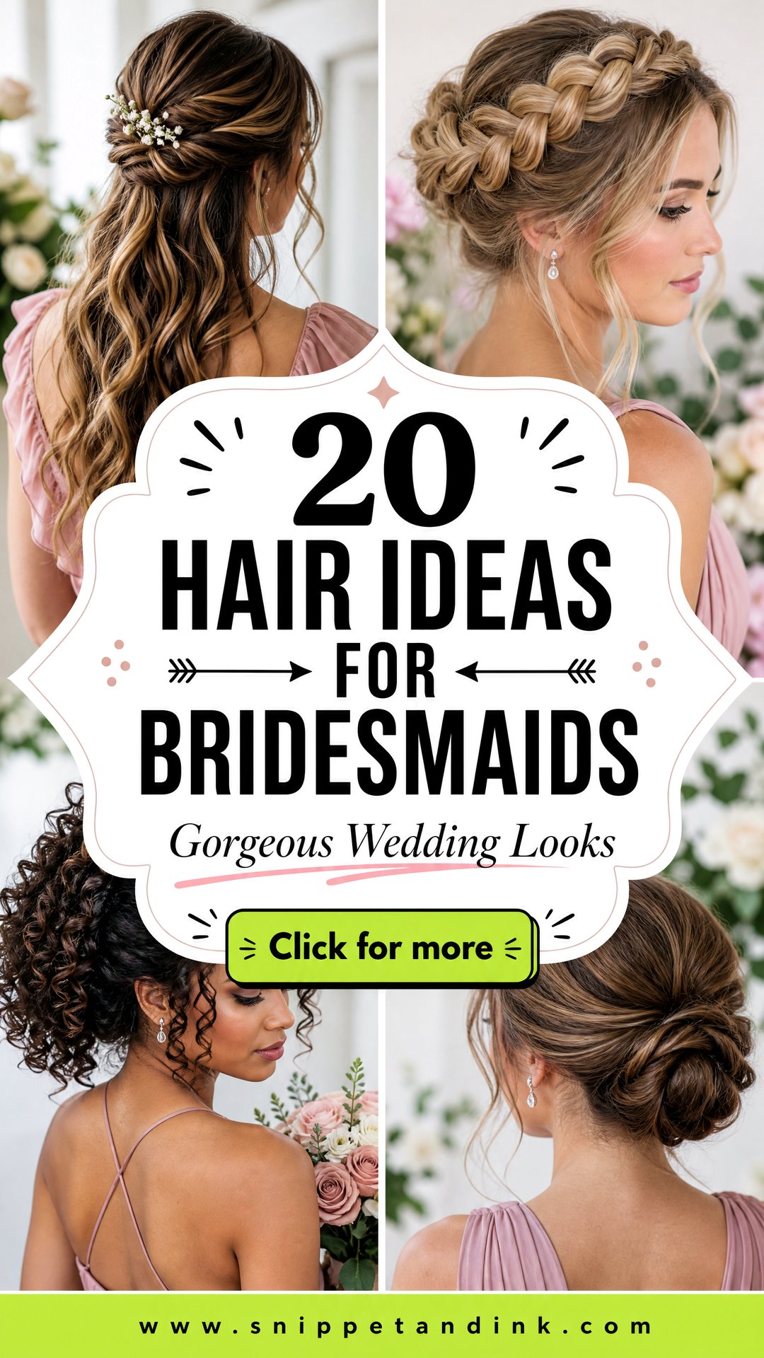 20 Hair Ideas for Bridesmaids Gorgeous Wedding Looks - 20 Hair Ideas for Bridesmaids: Gorgeous Wedding Looks