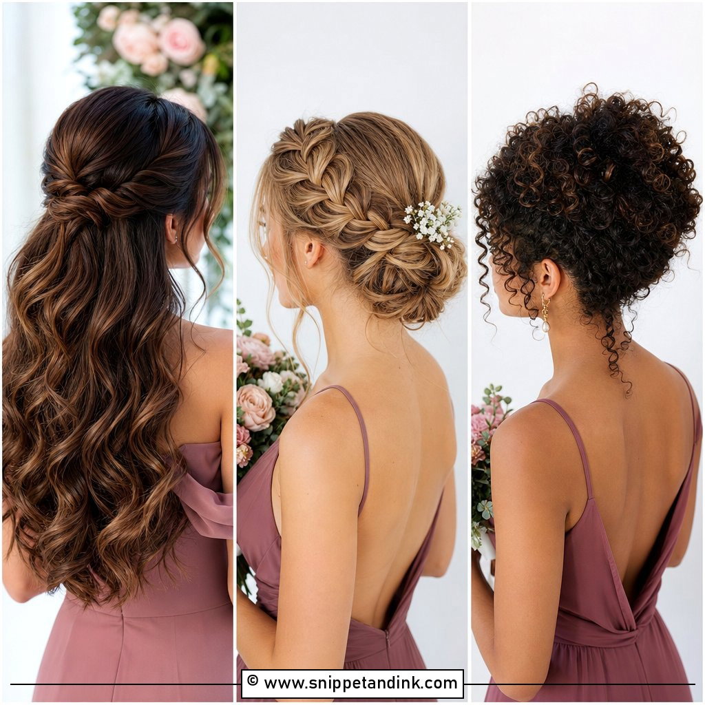 20 Hair Ideas for Bridesmaids Gorgeous Wedding Looks