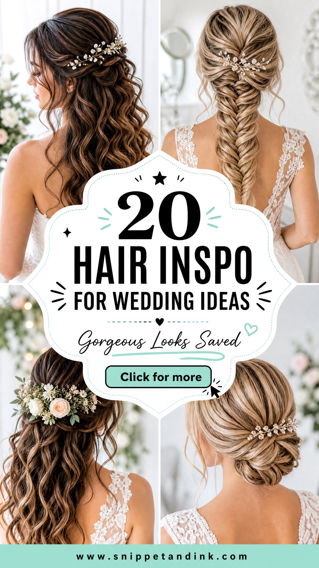 20 Hair Inspo for Wedding Ideas Gorgeous Looks to Save - 20 Hair Inspo for Wedding Ideas: Gorgeous Looks to Save